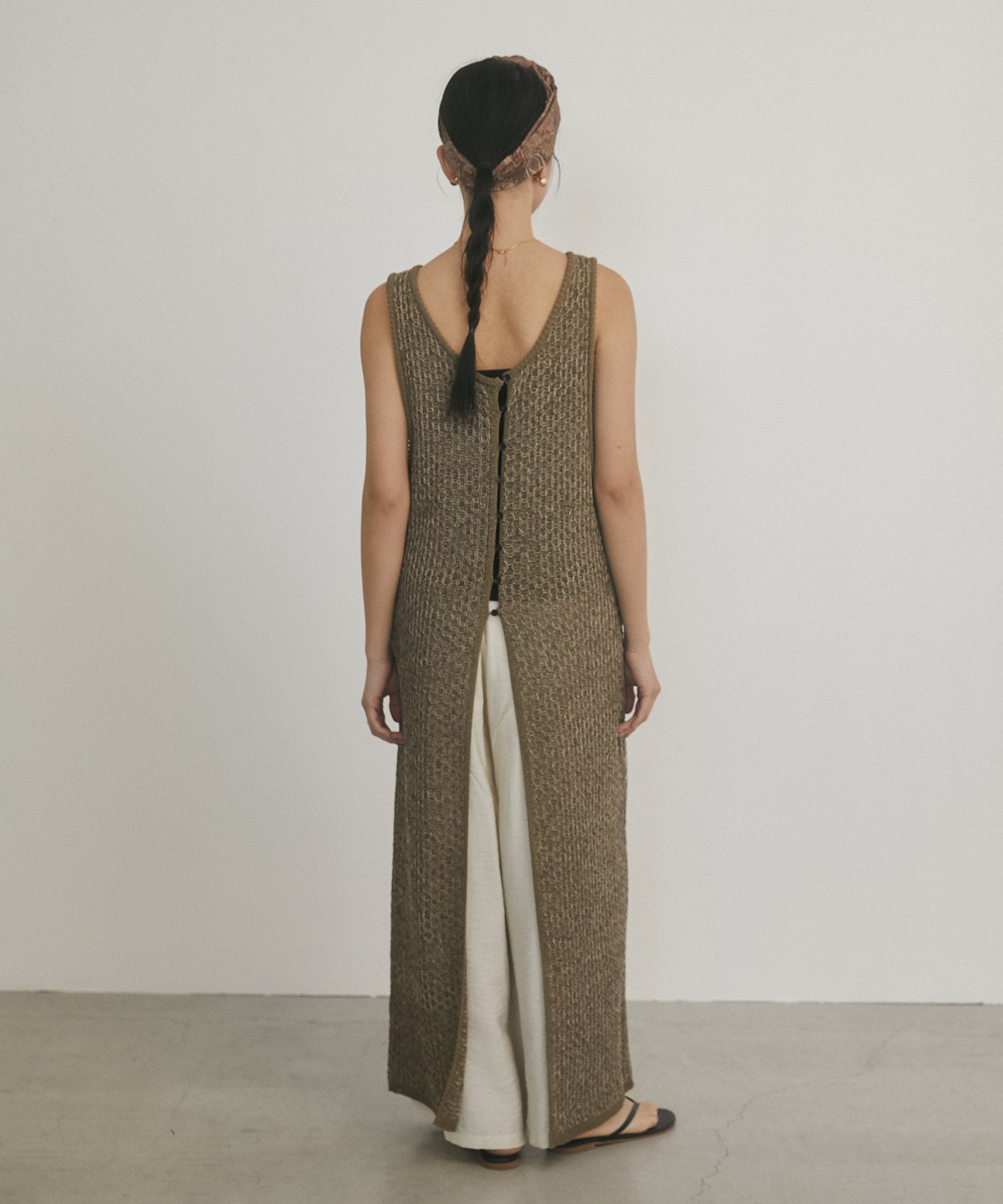 PATTERN KNITTING 2WAY ONE-PIECE