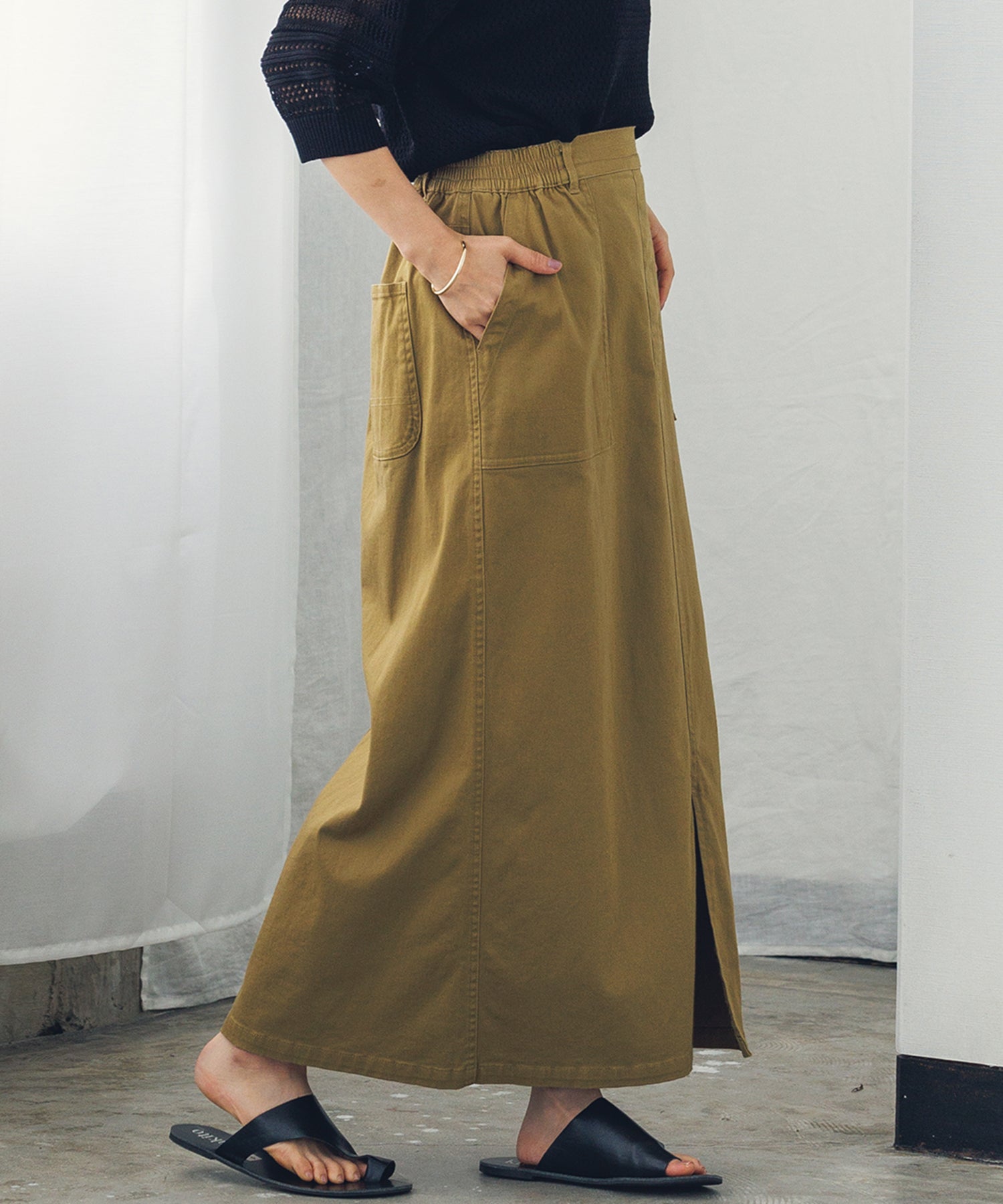 ストレッチ ベイカースカート