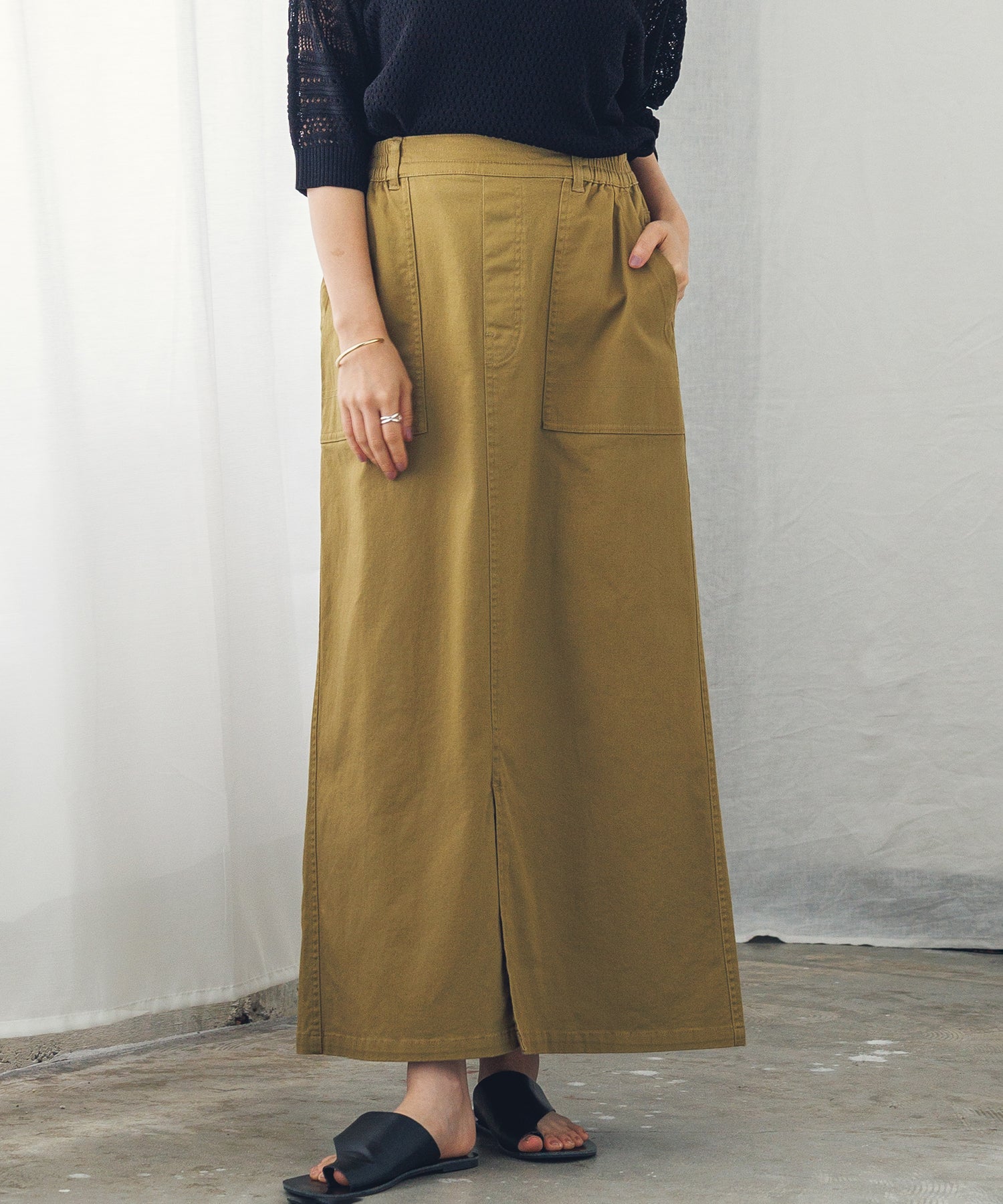 ストレッチ ベイカースカート