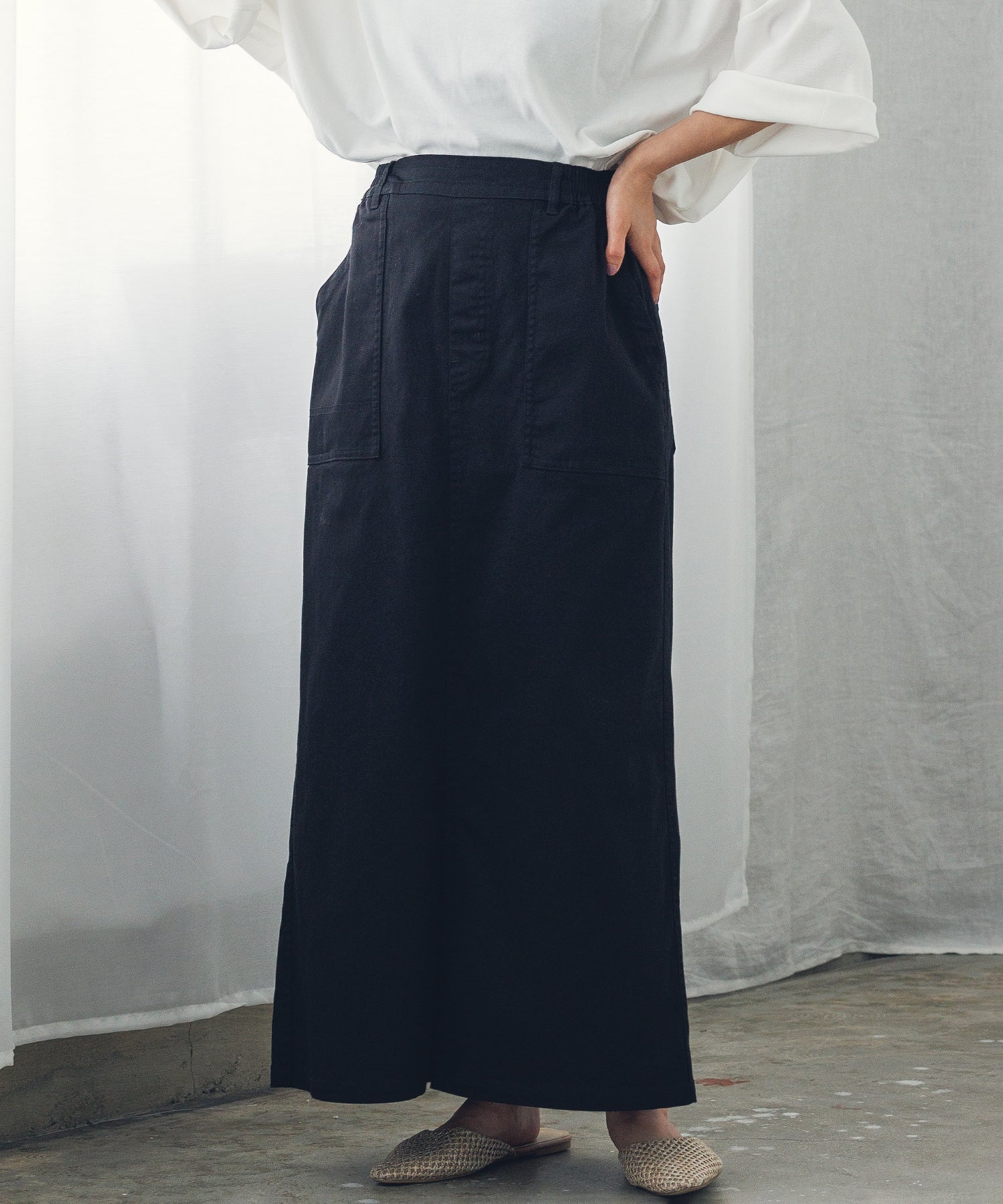 ストレッチ ベイカースカート