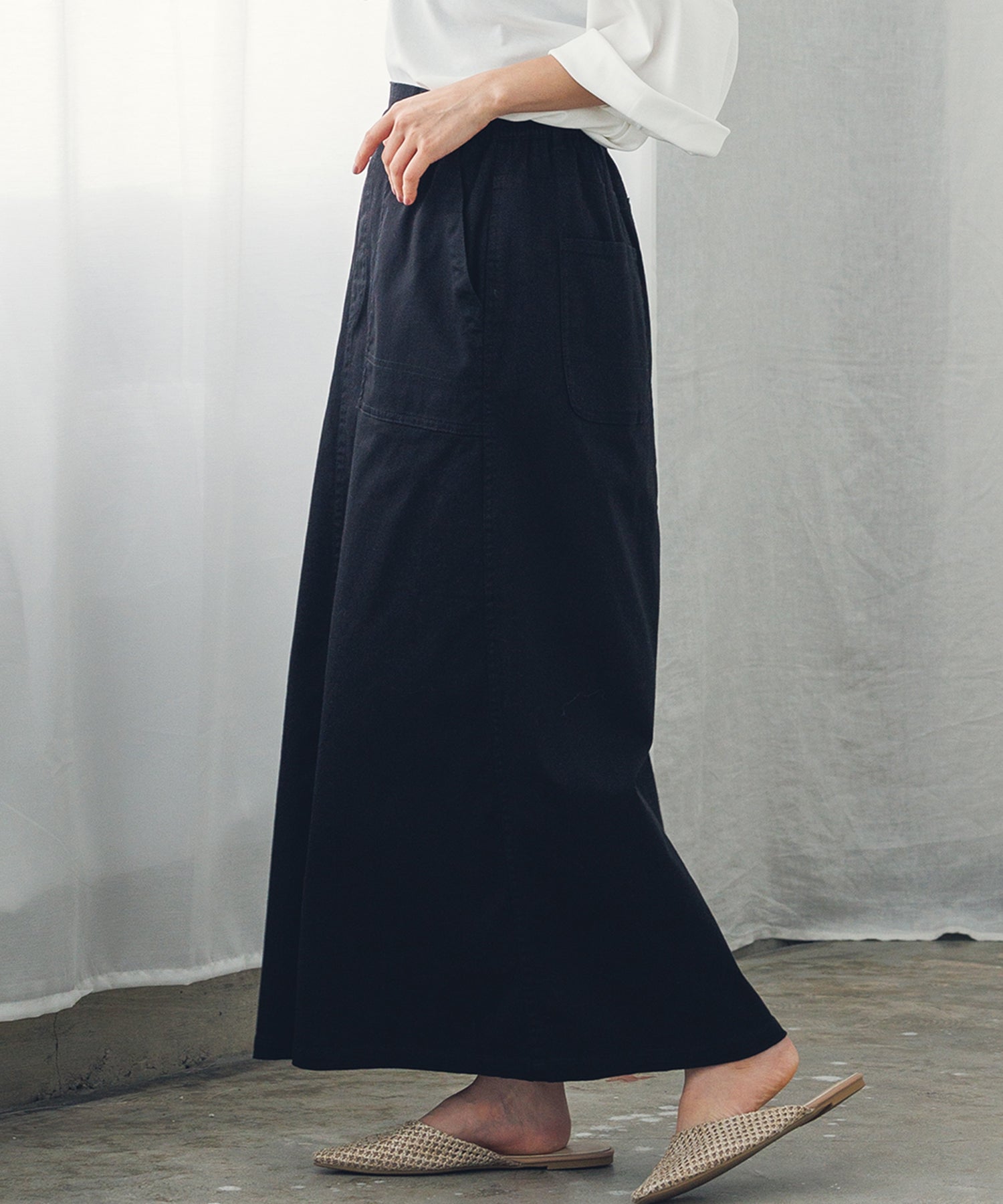 ストレッチ ベイカースカート