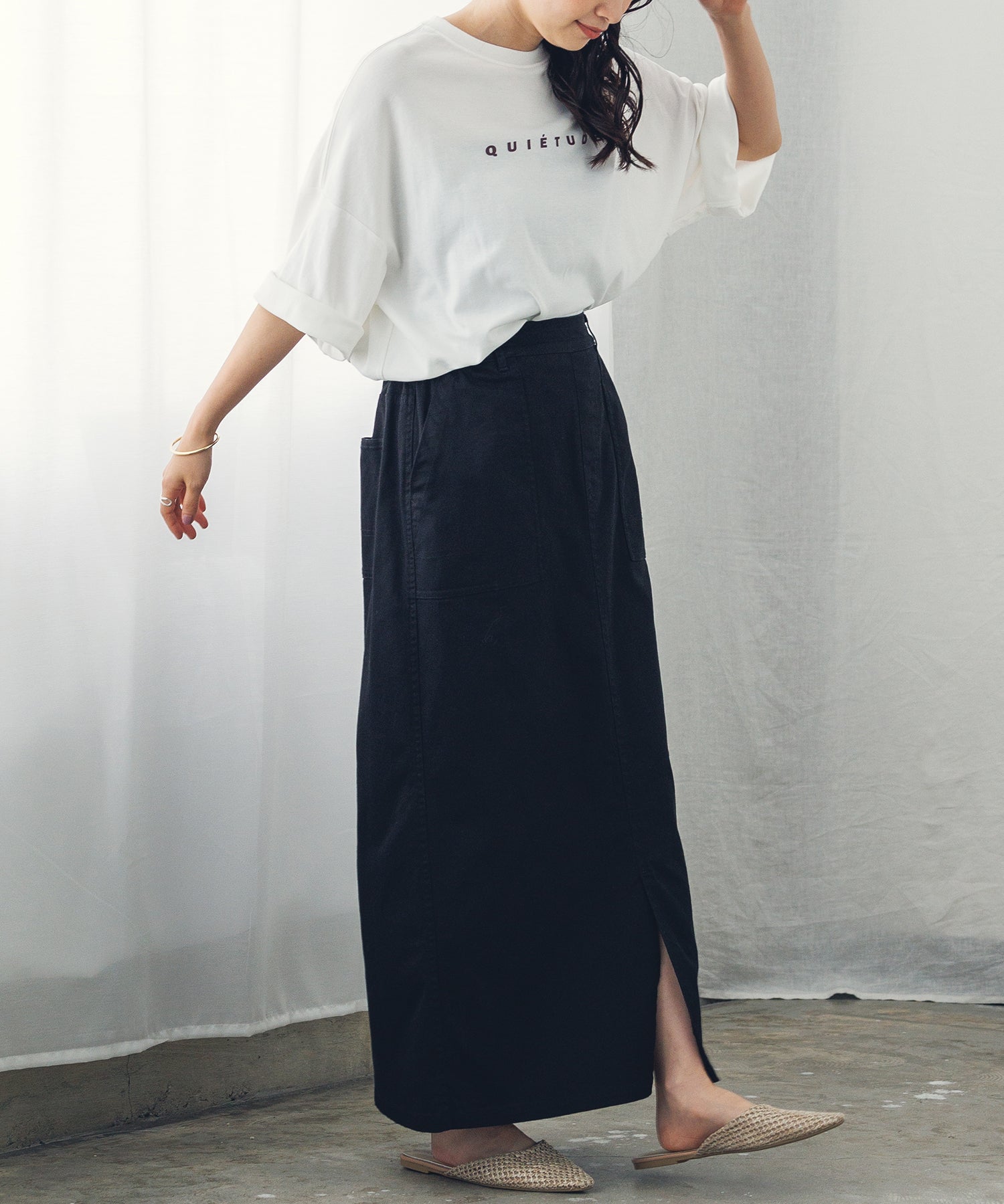 ストレッチ ベイカースカート