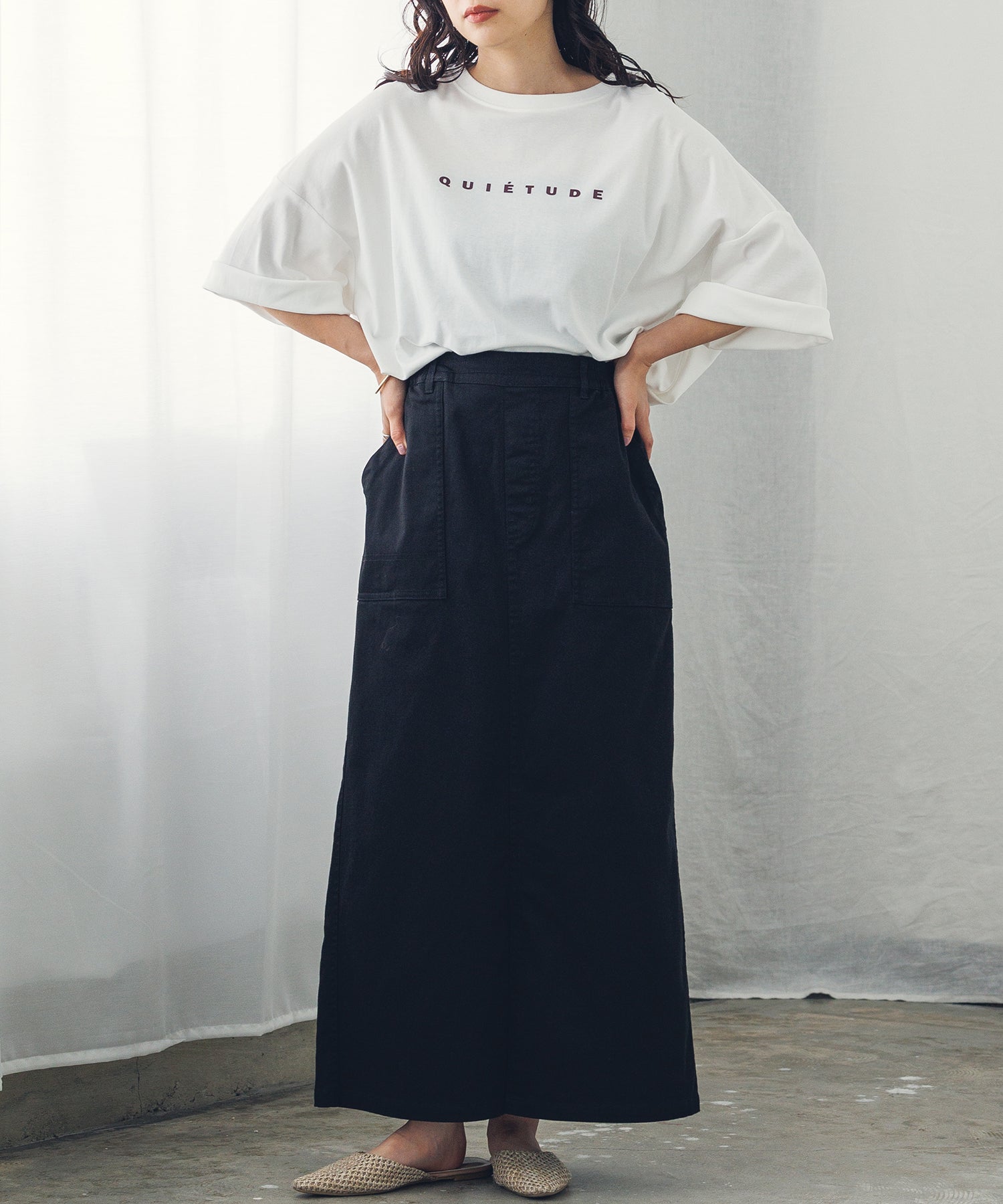 ストレッチ ベイカースカート