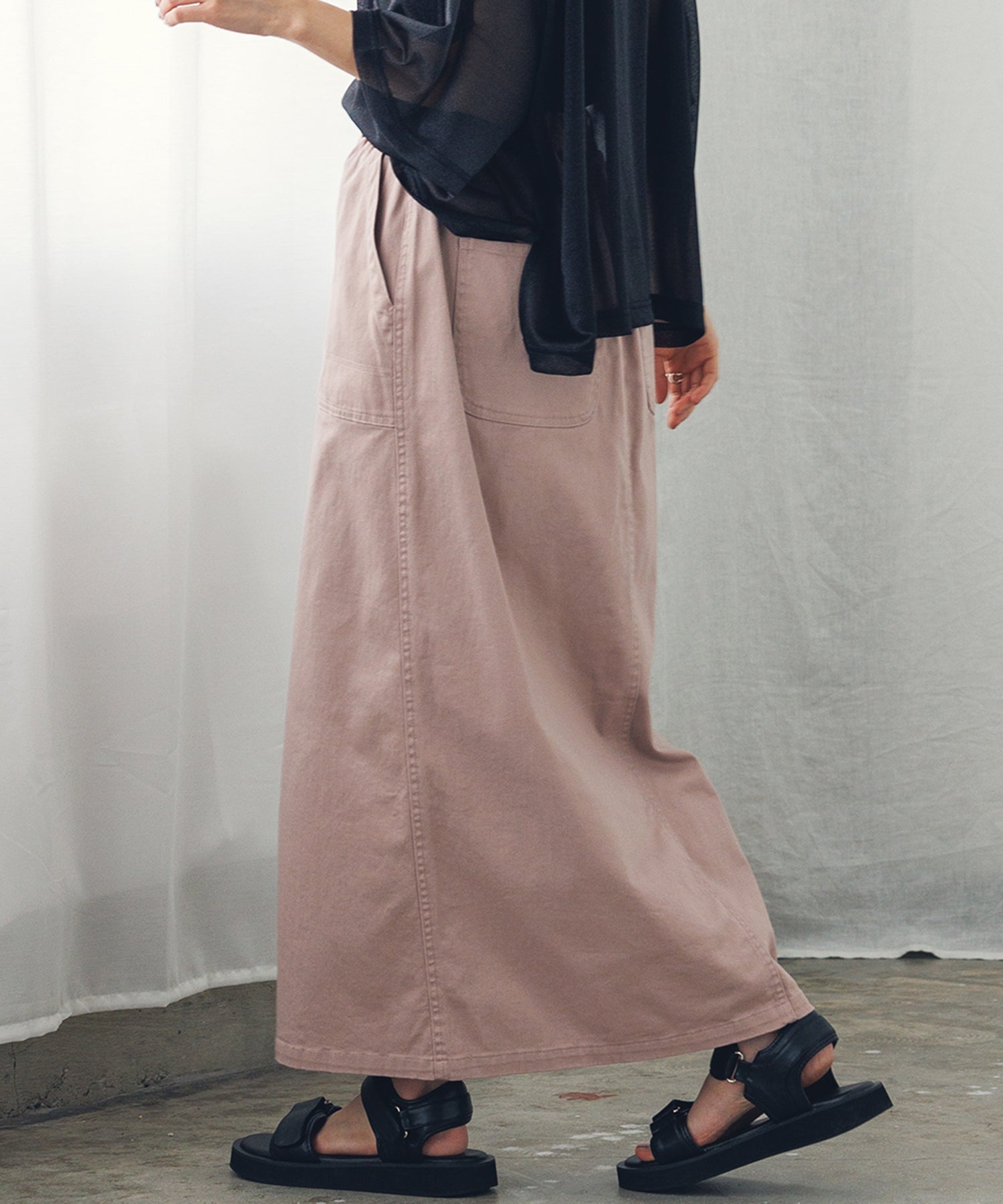 ストレッチ ベイカースカート