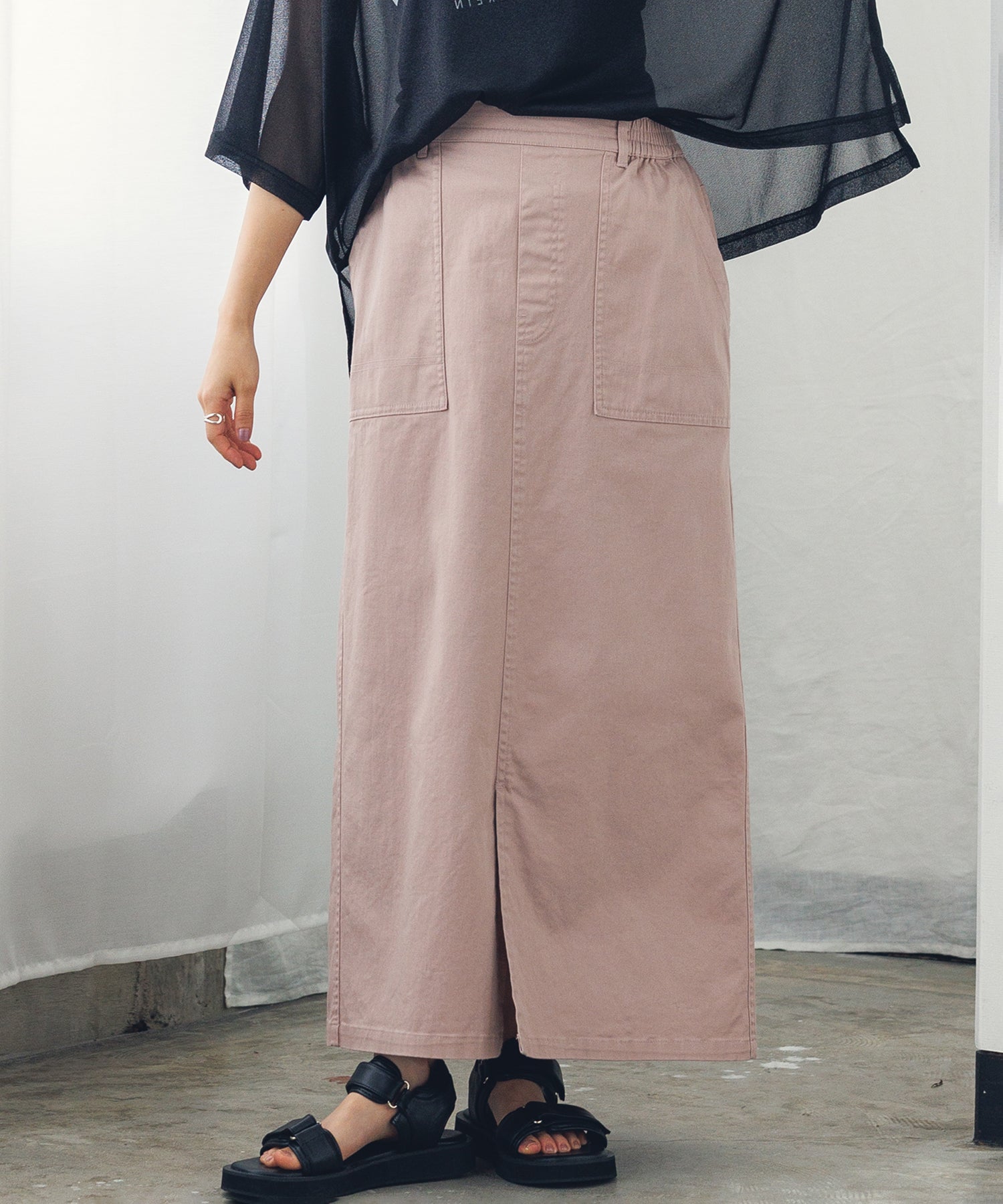 ストレッチ ベイカースカート