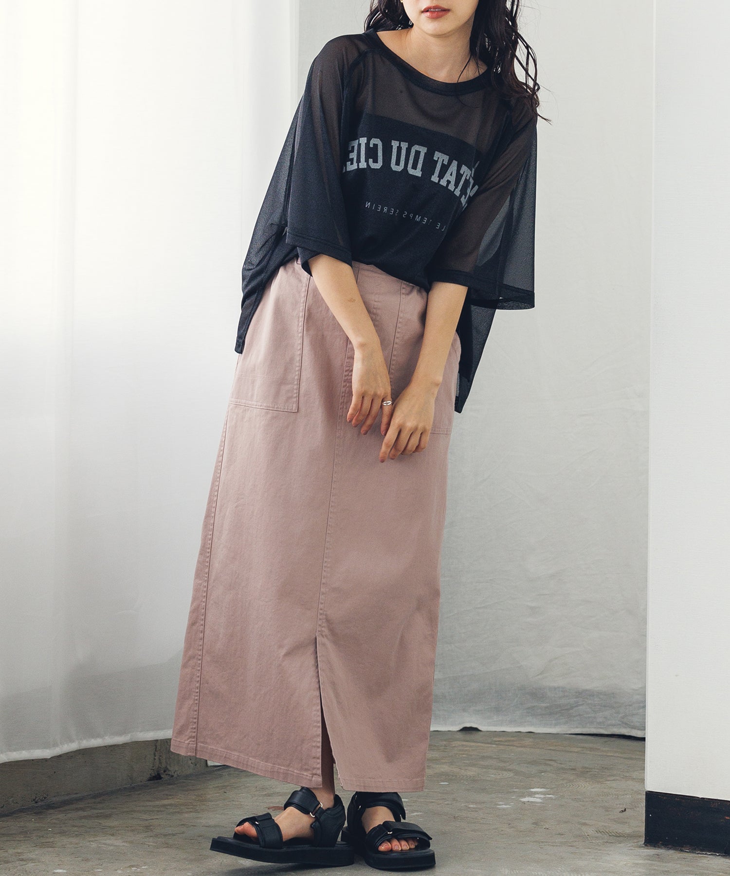 ストレッチ ベイカースカート