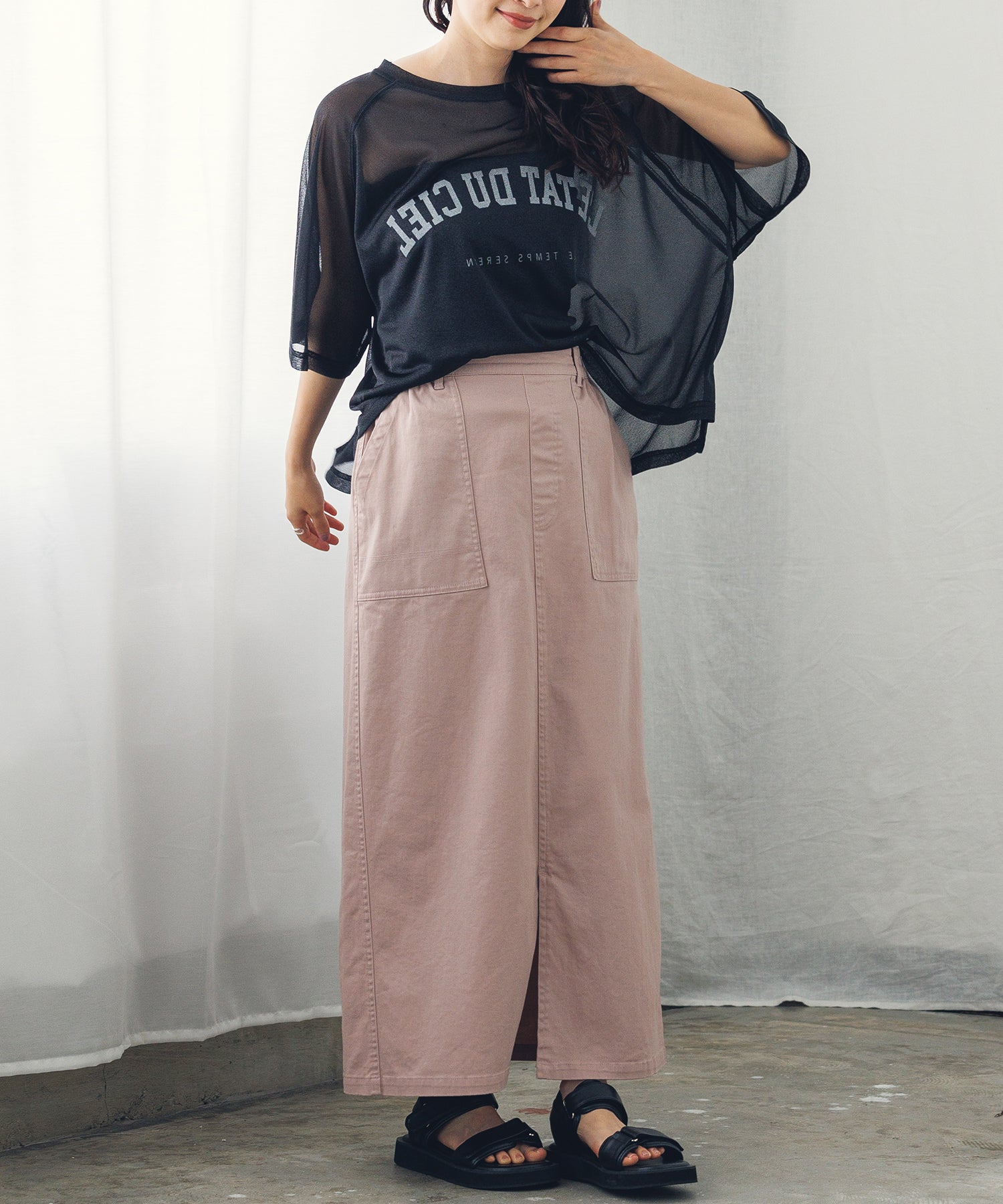 ストレッチ ベイカースカート