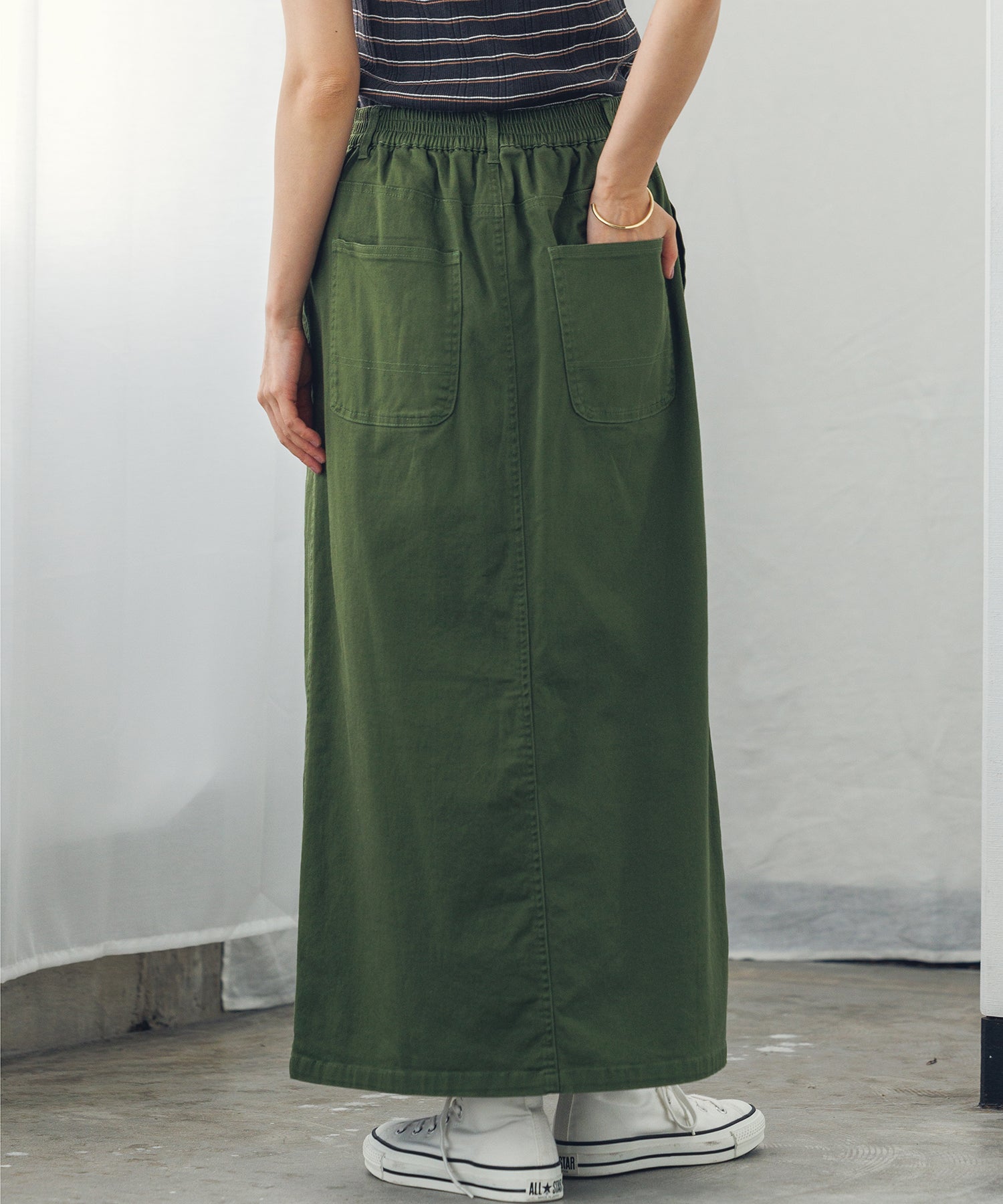 ストレッチ ベイカースカート