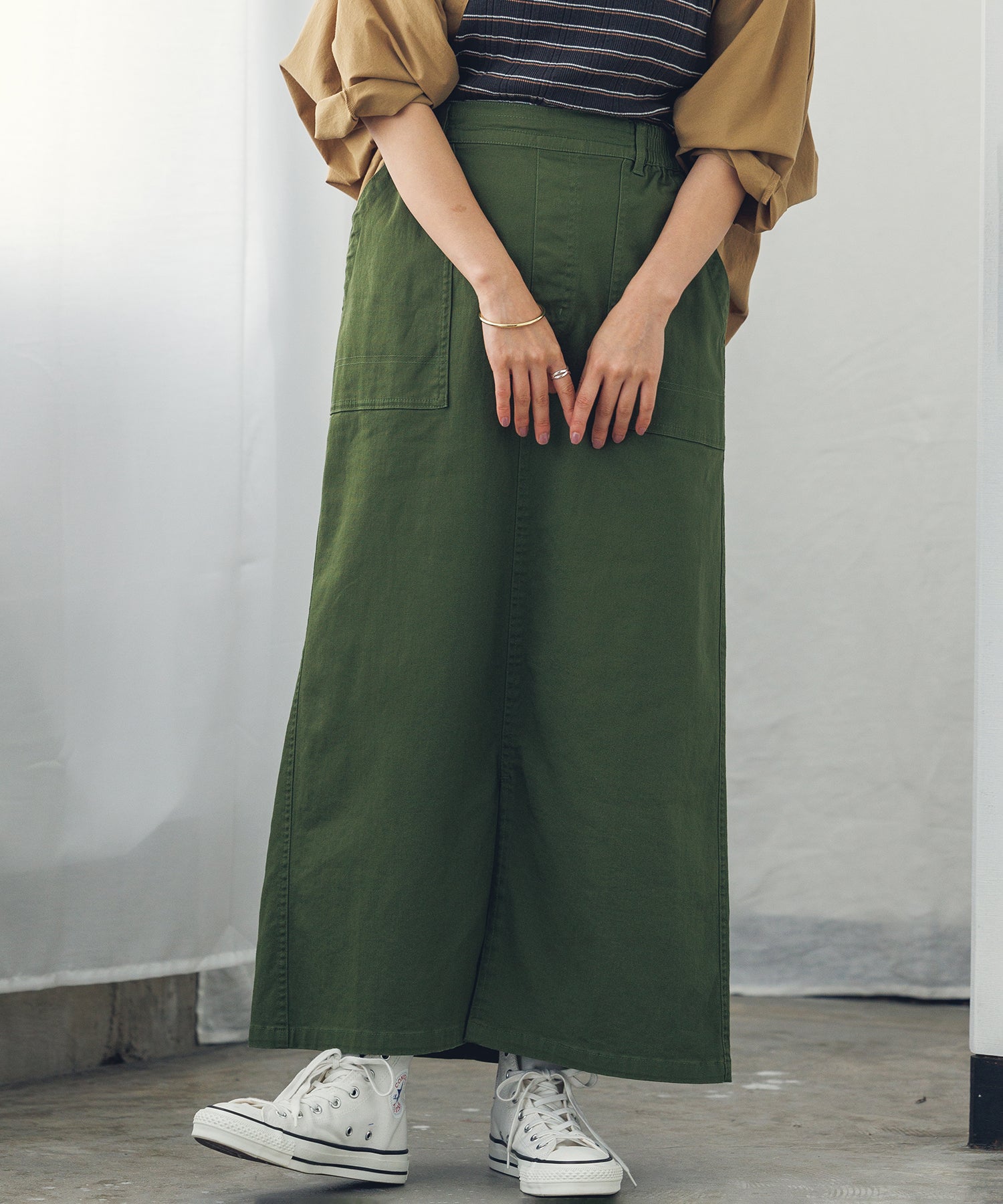 ストレッチ ベイカースカート