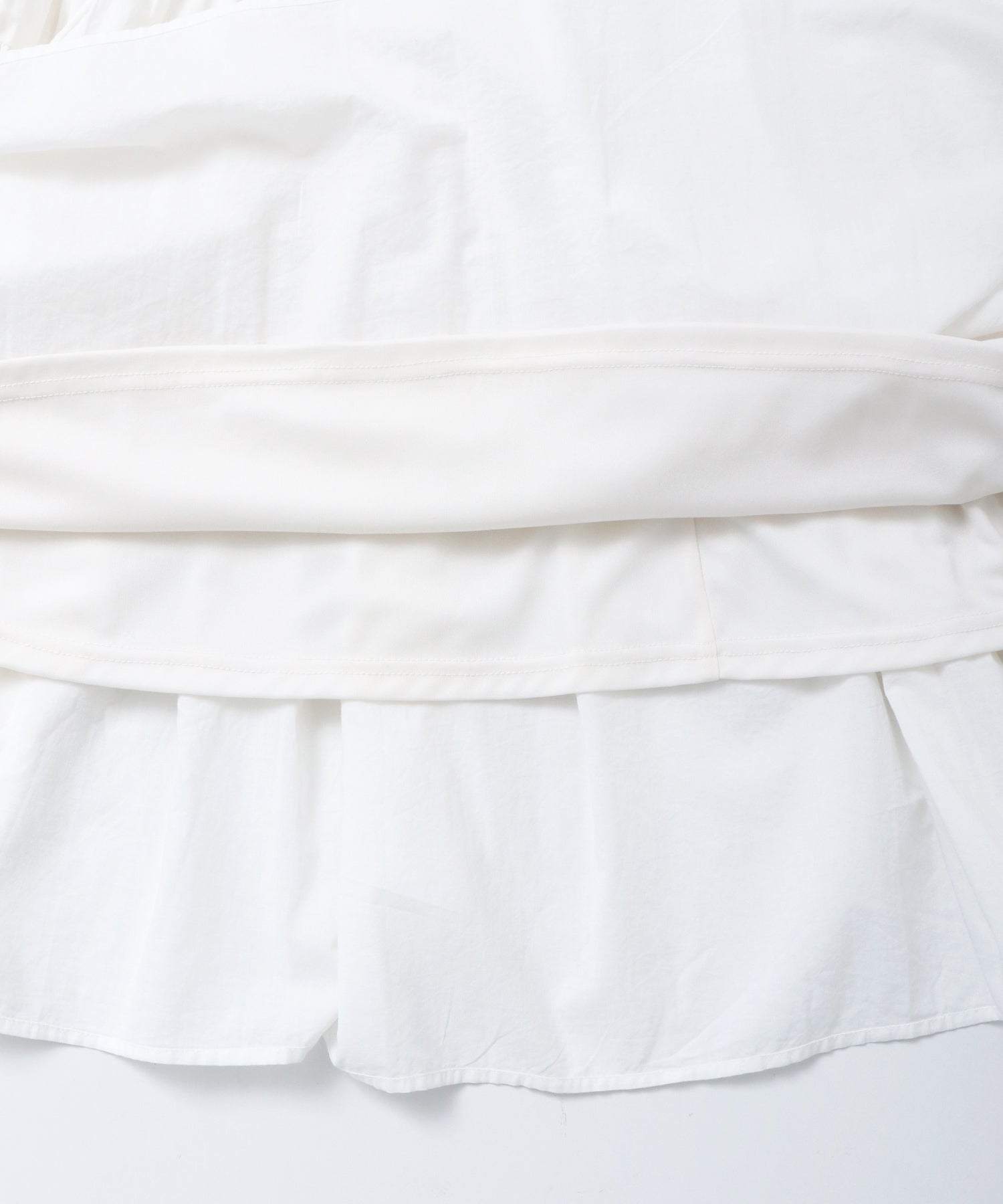 COTTON TUCK GATHER SKIRT