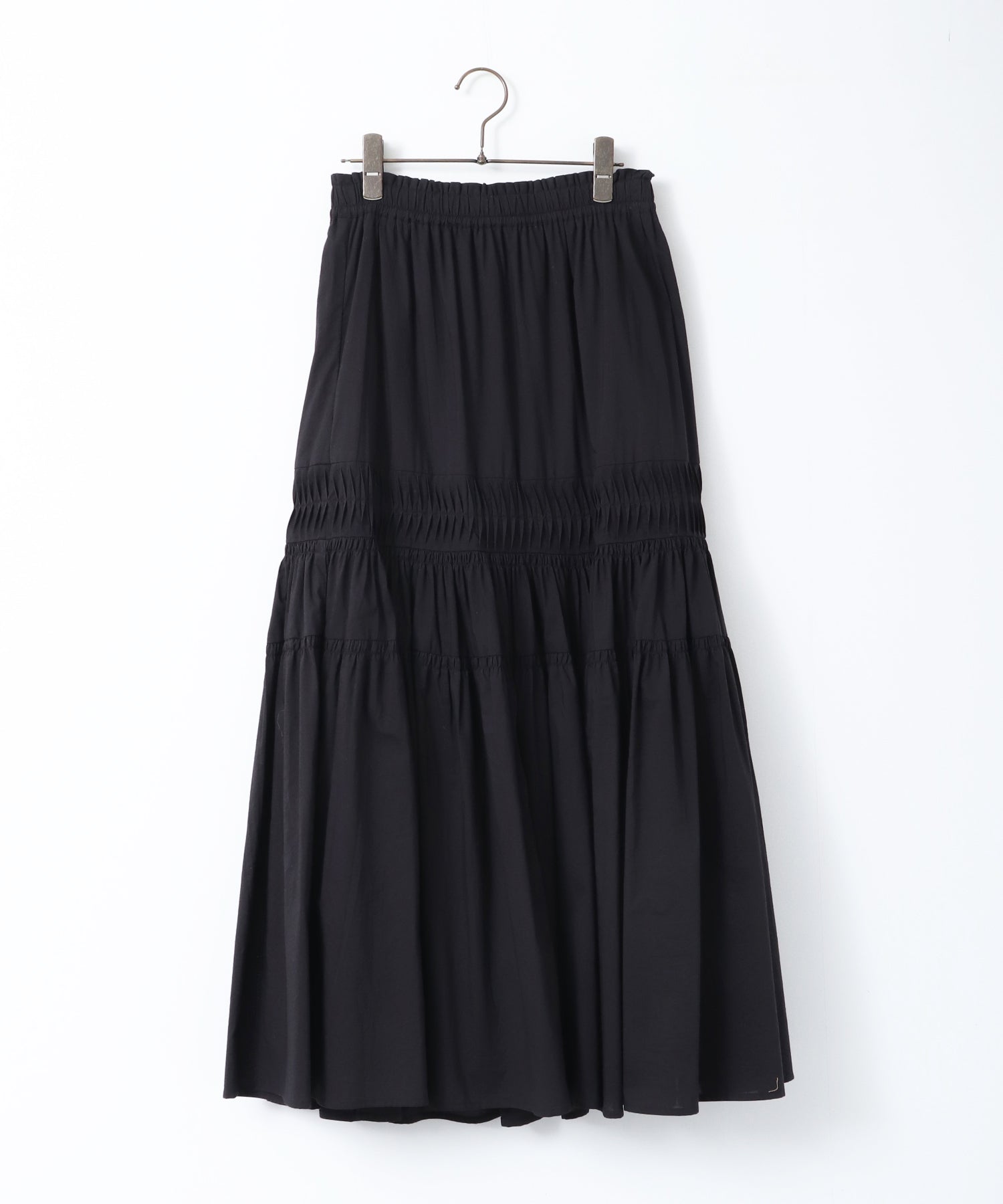 COTTON TUCK GATHER SKIRT