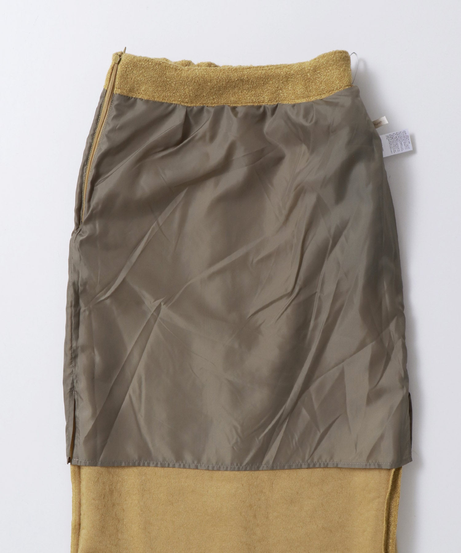 ミニブークレ ロングスカート