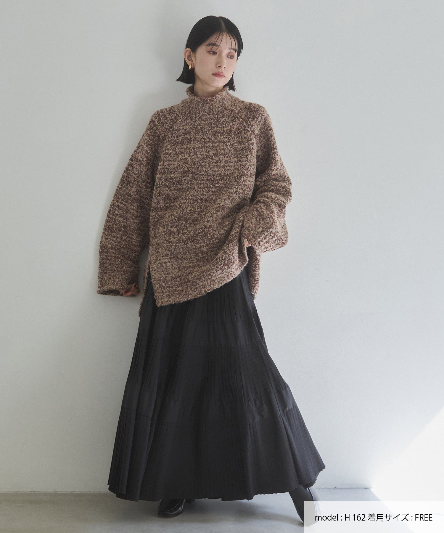 【新色追加】プリーツティアードスカート