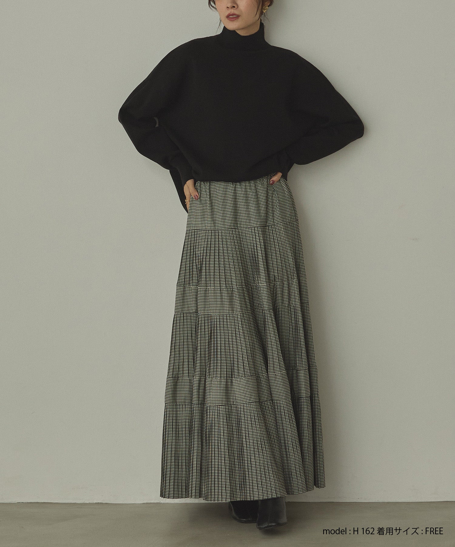 【新色追加】プリーツティアードスカート