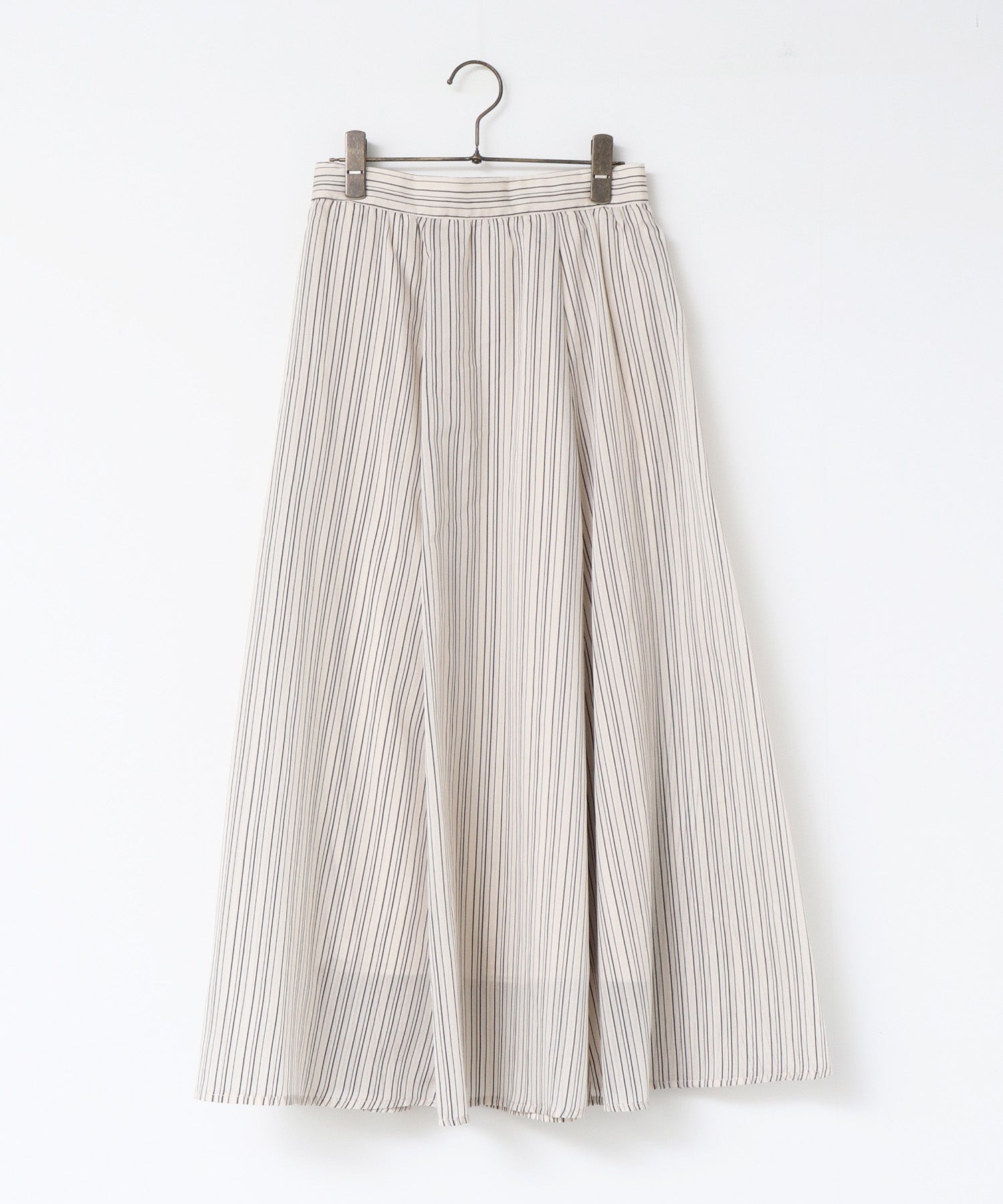 ドビーストライプ シアーフレアスカート