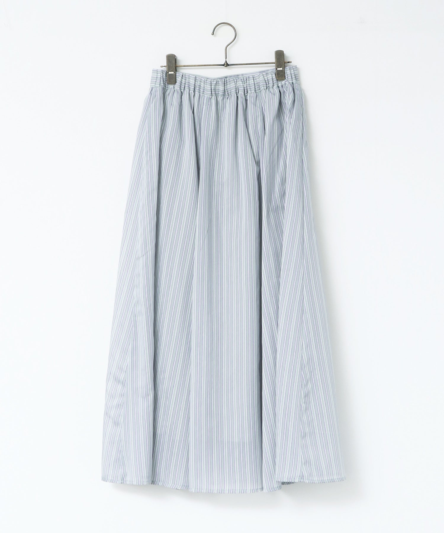 ドビーストライプ シアーフレアスカート