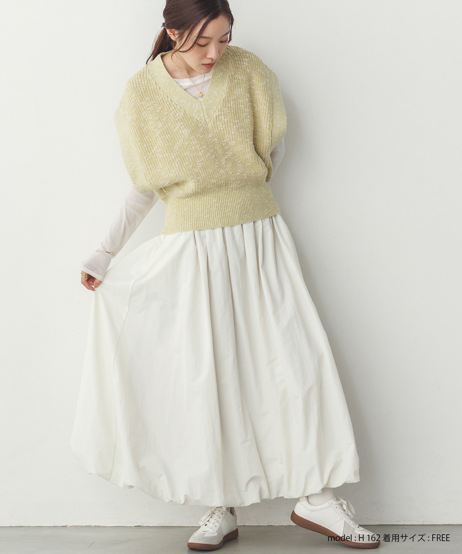 ナイロン バルーンスカート