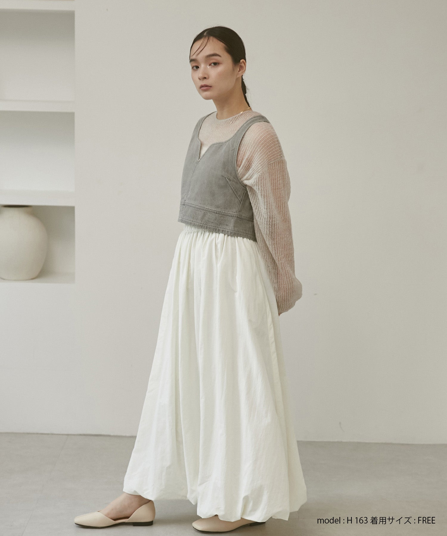 ナイロン バルーンスカート