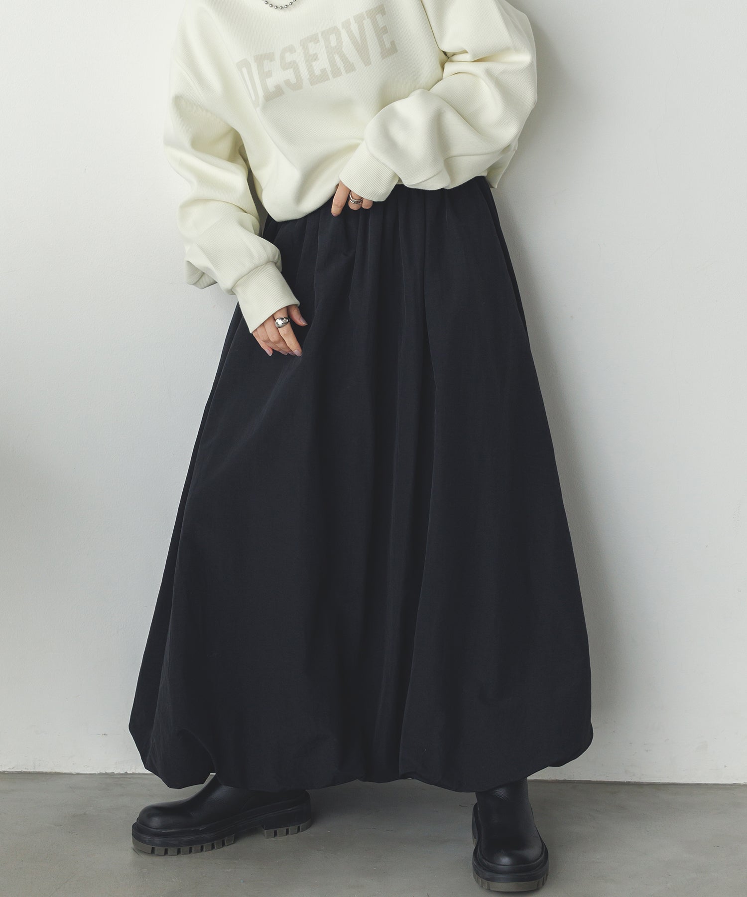 ナイロン バルーンスカート