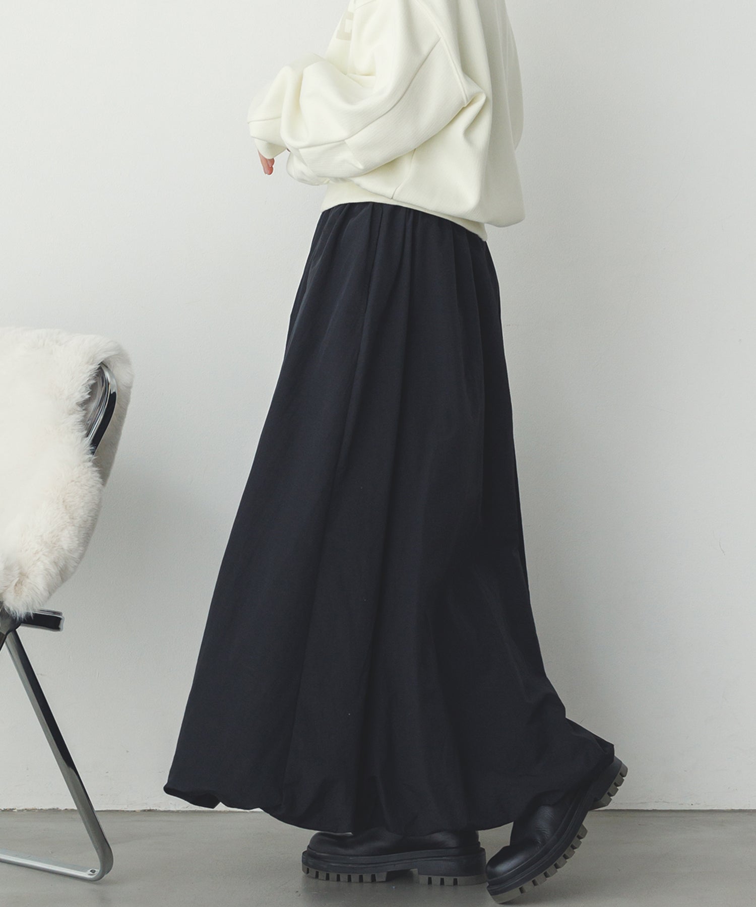 ナイロン バルーンスカート