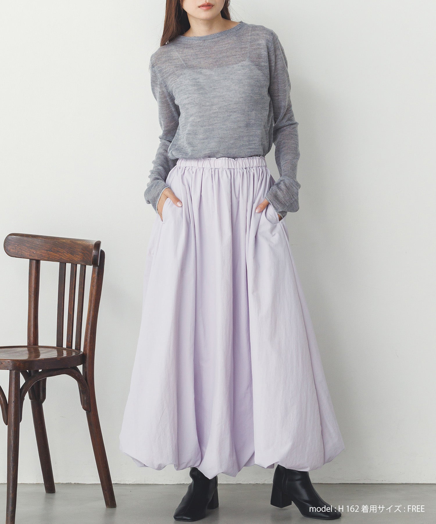 ナイロン バルーンスカート