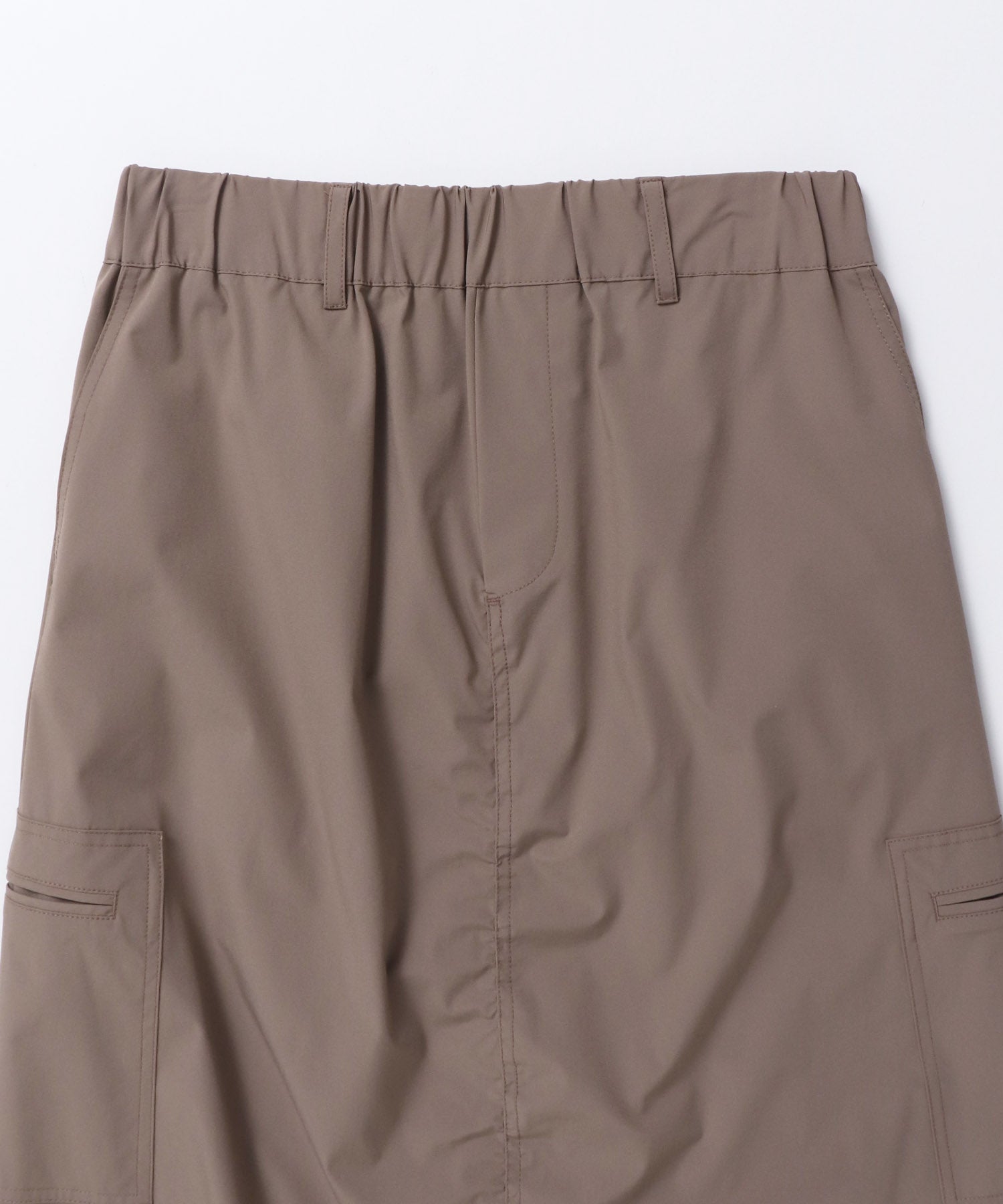 【接触冷感】シャーリング カーゴスカート