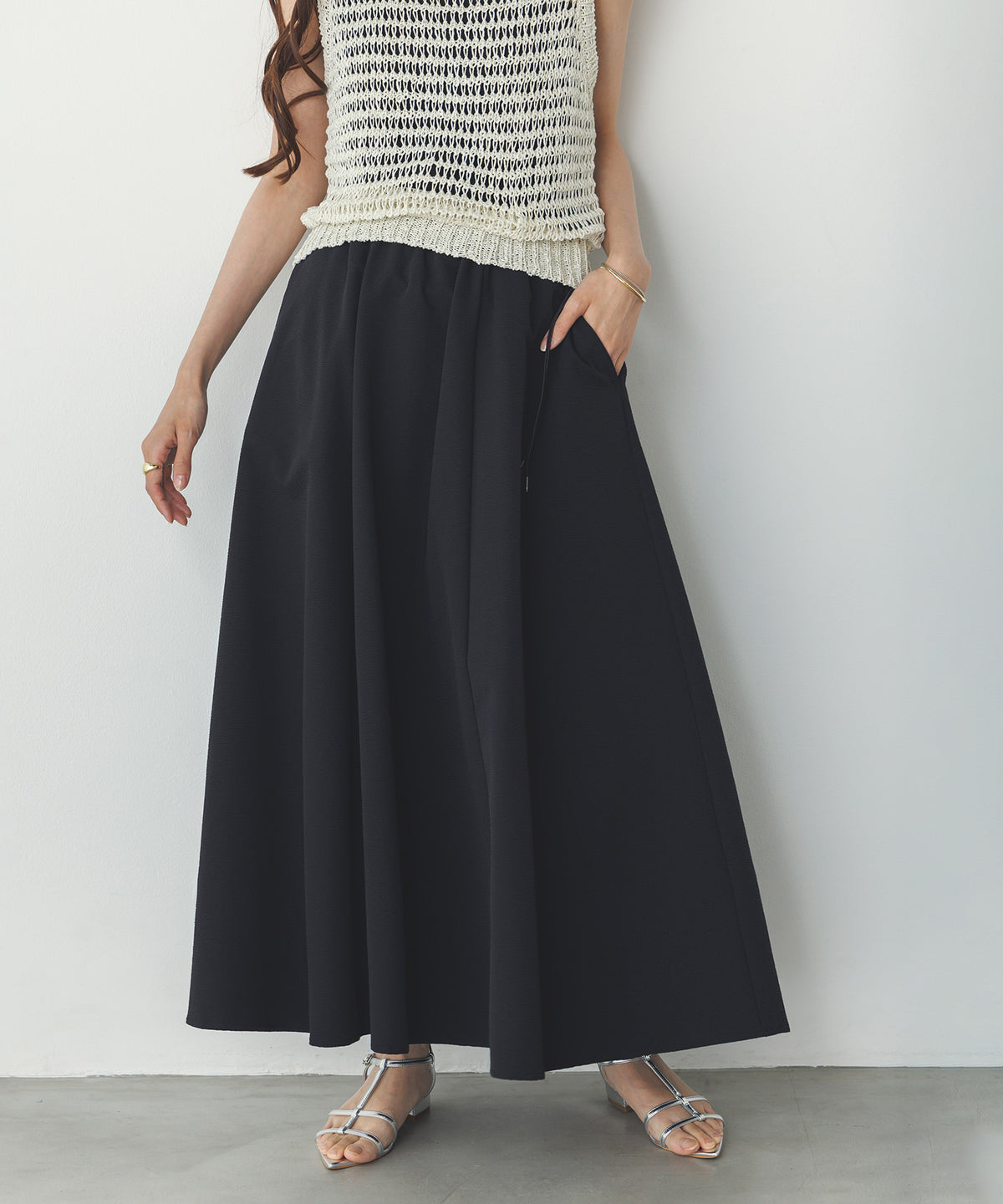 WATER REPELLENT] FLARE SKIRT