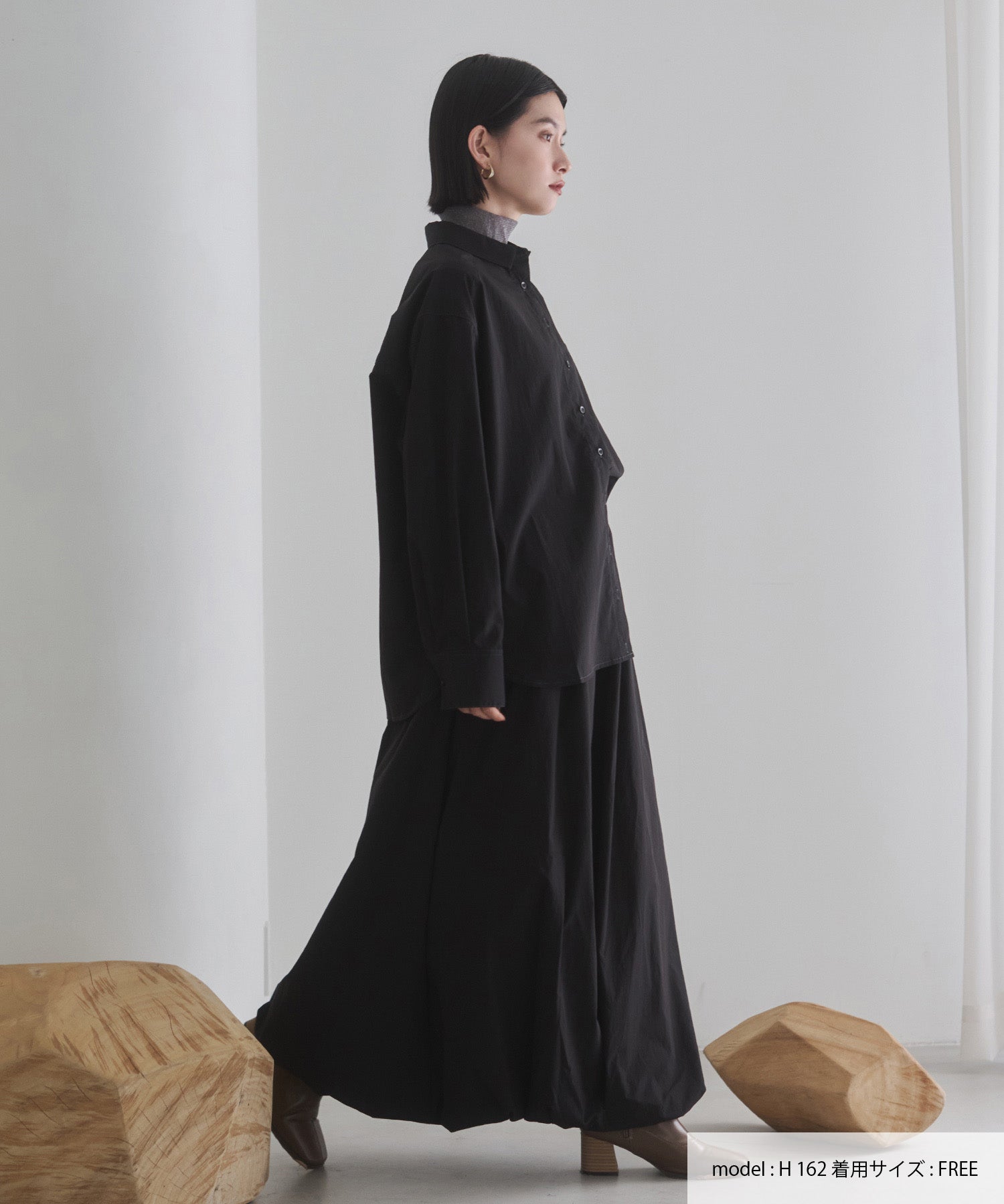 ポリエステルブロード バルーンスカート