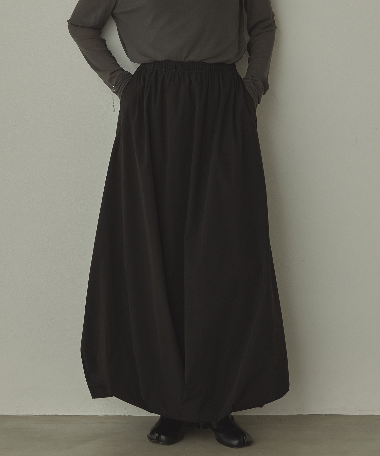 ポリエステルブロード バルーンスカート