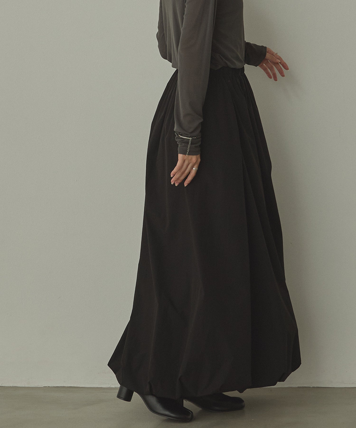 ポリエステルブロード バルーンスカート