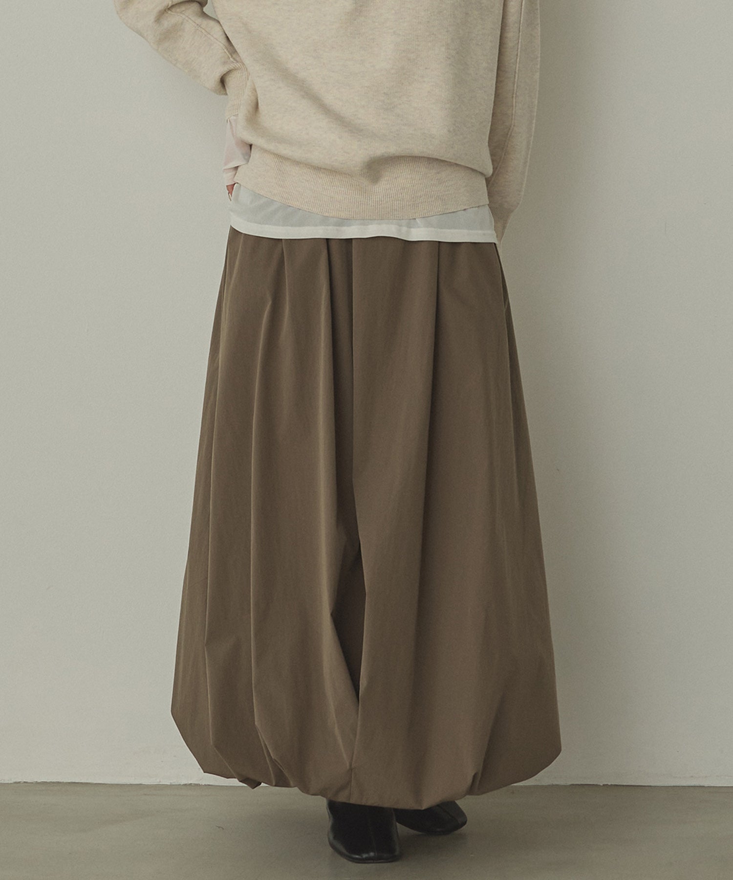 ポリエステルブロード バルーンスカート