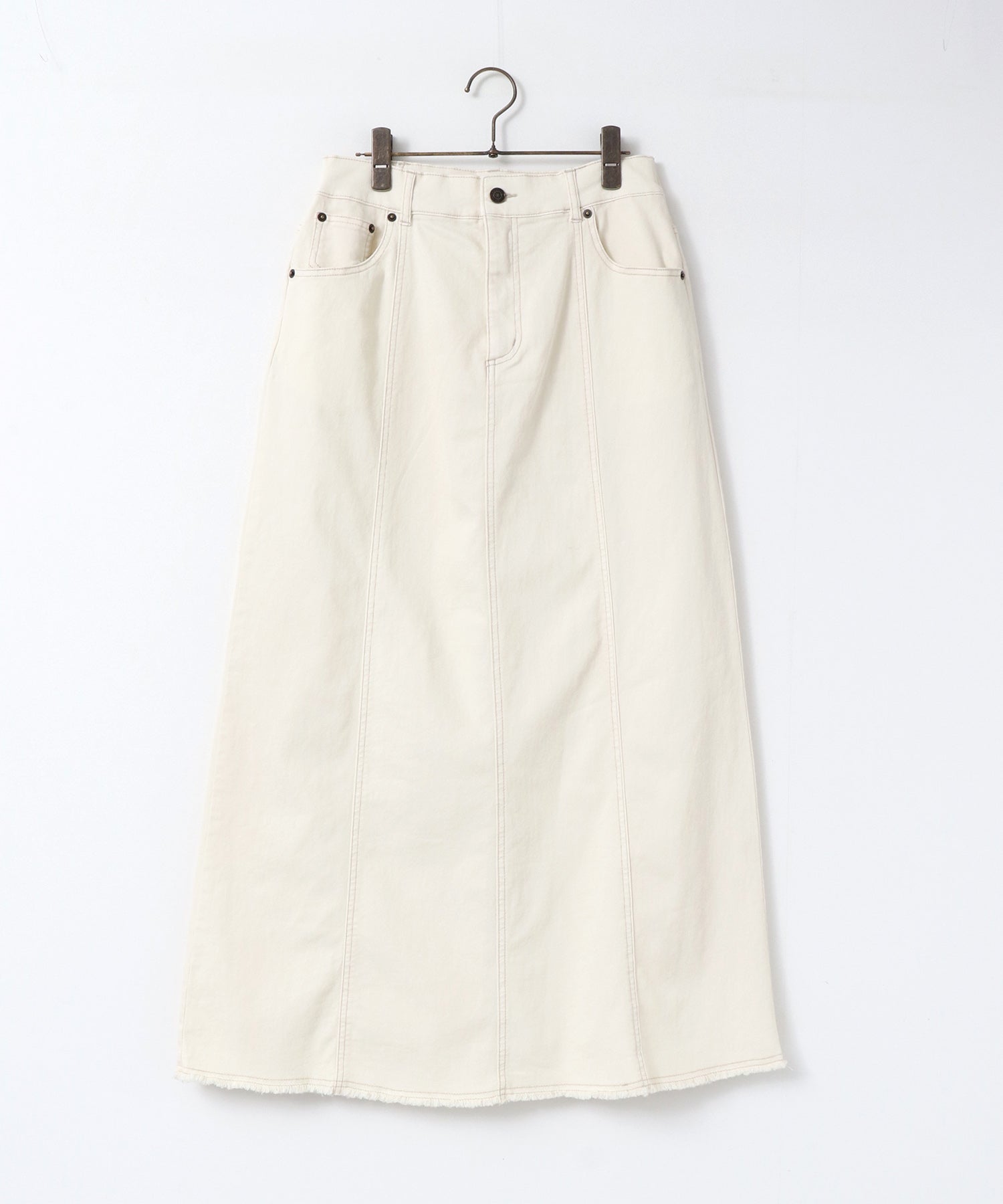 STRETCH DENIM NARROW SKIRT