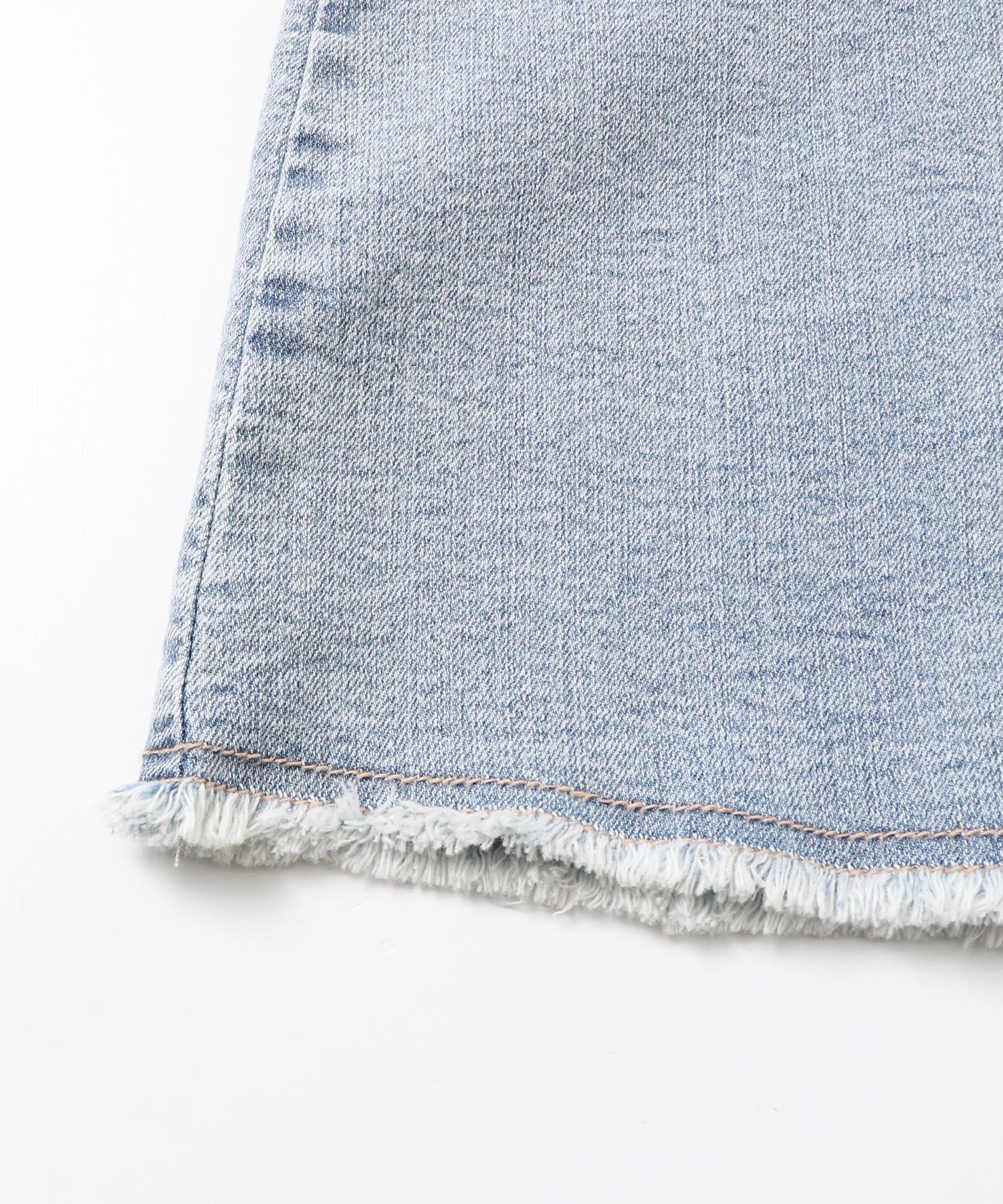 STRETCH DENIM NARROW SKIRT