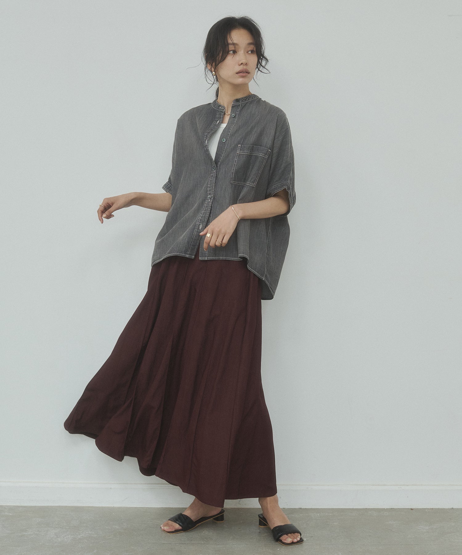 FLOWY PANEL SKIRT