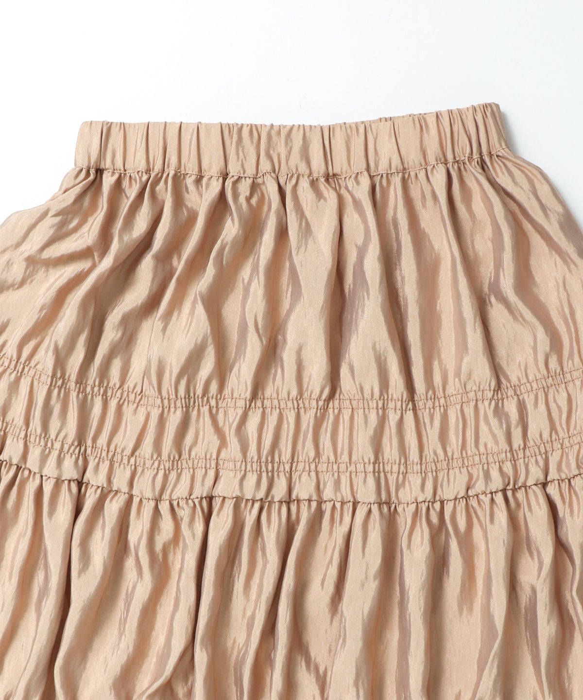 CHAMBRAY GATHERED SKIRT