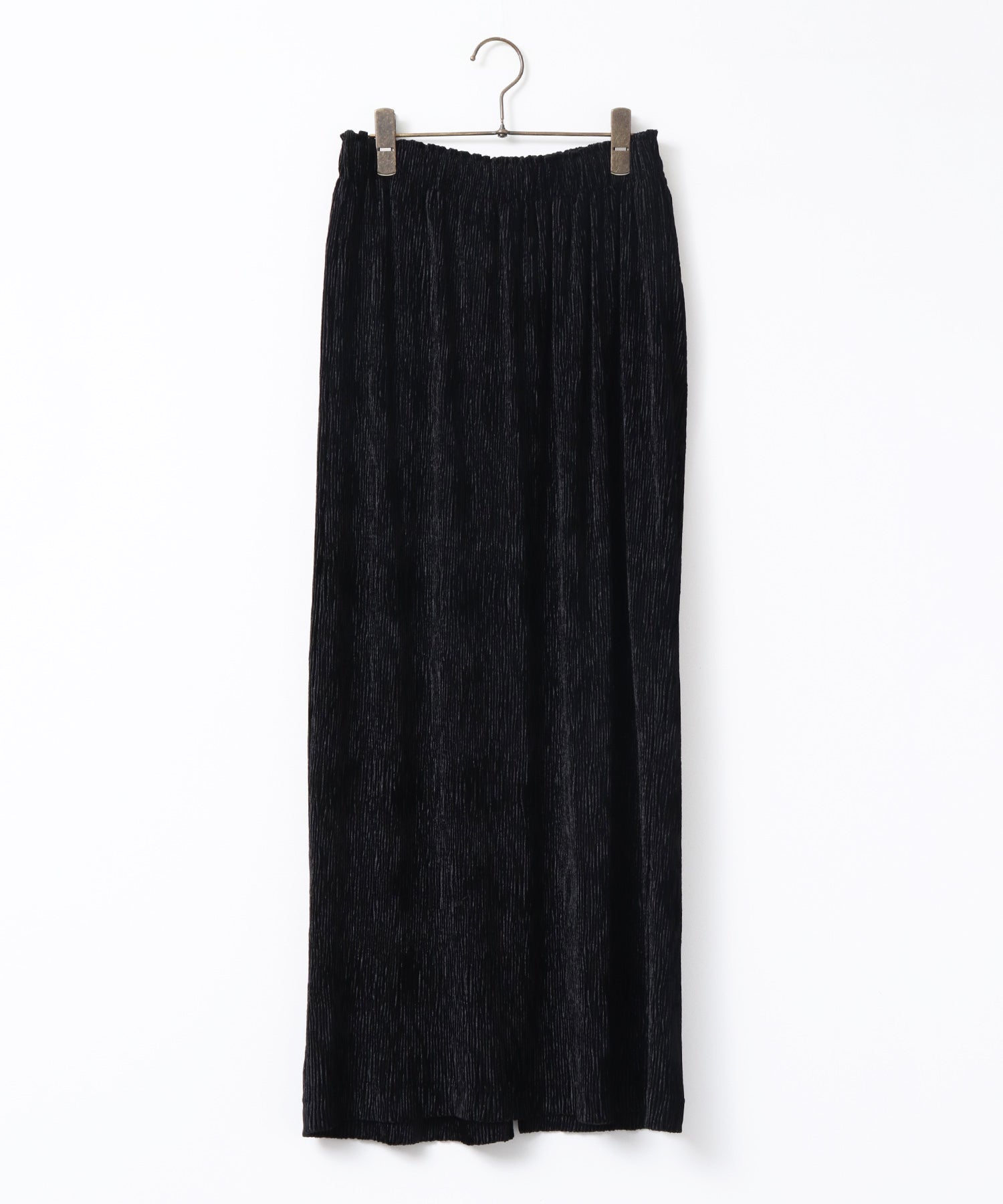 ベロアプリーツタイトスカート