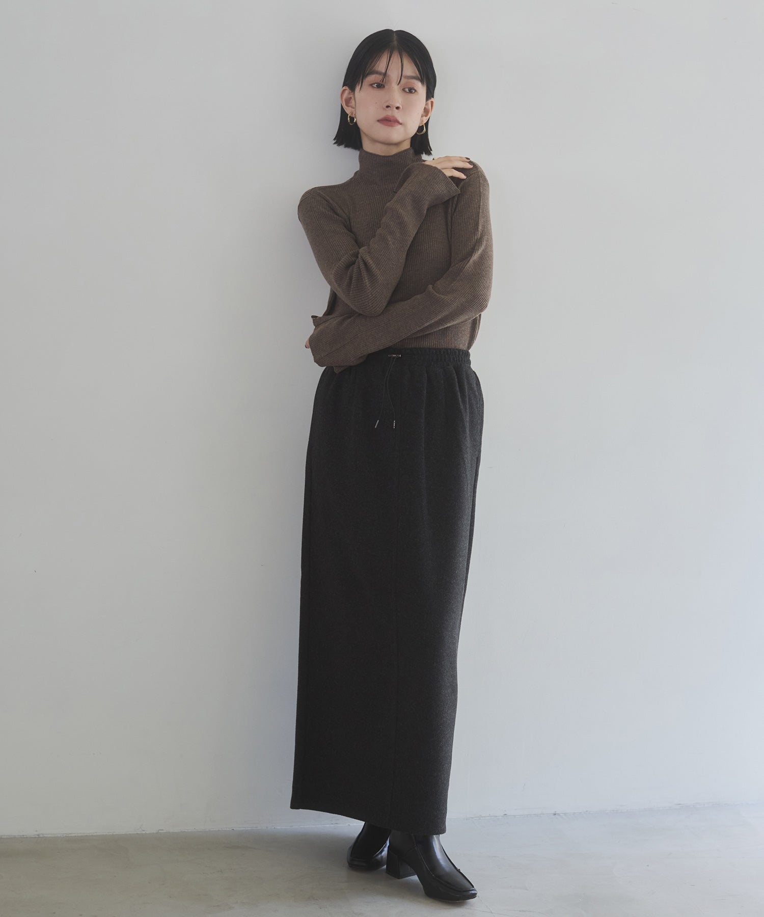 KNIT SEW NARROW SKIRT