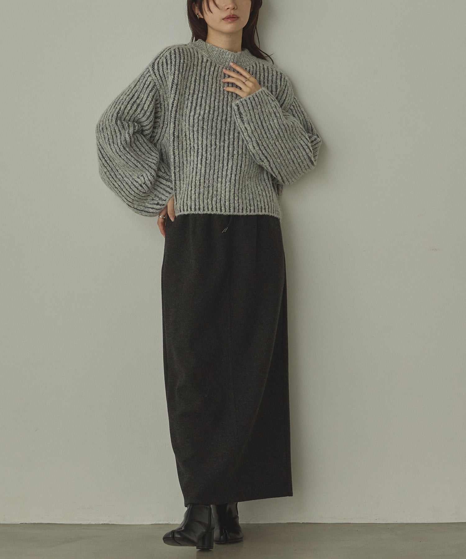 KNIT SEW NARROW SKIRT