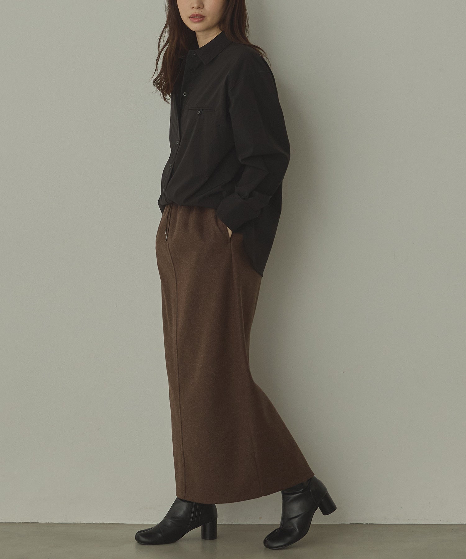 KNIT SEW NARROW SKIRT