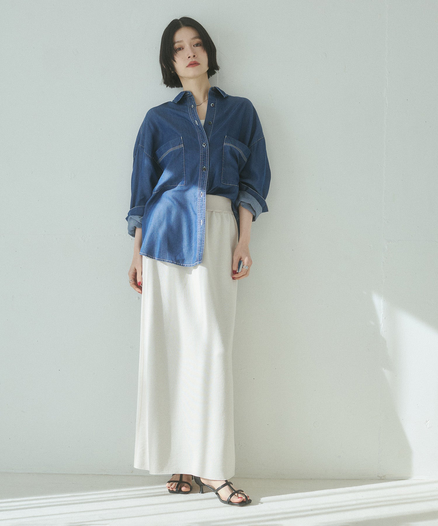model : H162 着用サイズ : FREE