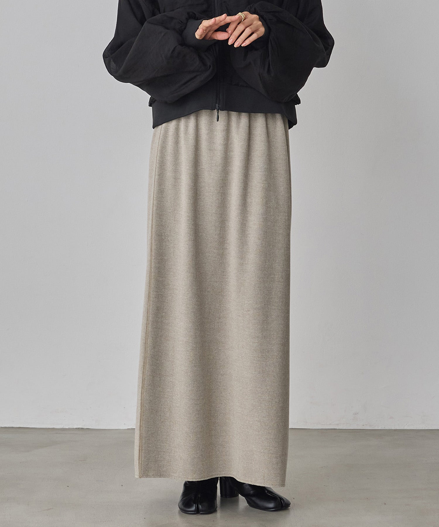REVERSIBLE RIBBED TIGHT SKIRT