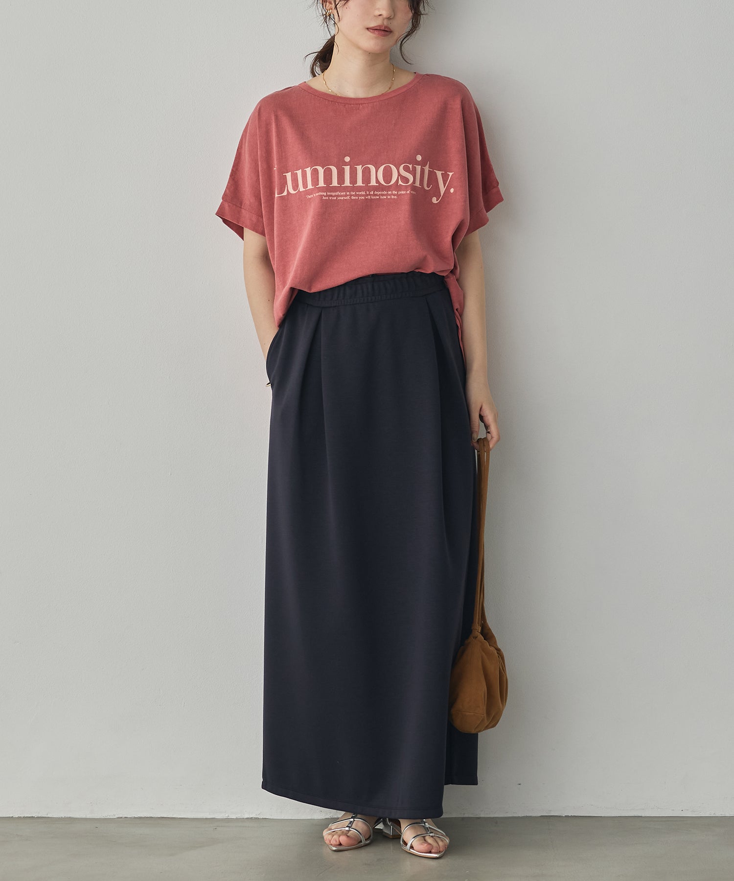 SOFT-TEXTURED CARDBOARD LONG SKIRT
