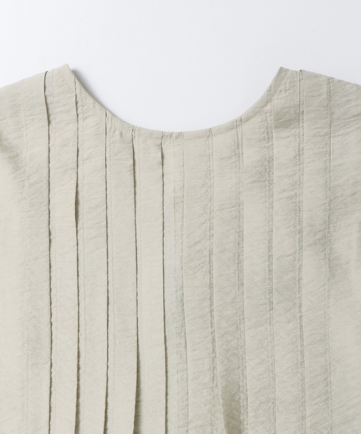 PARACHUTE FABRIC 2WAY TUCK BLOUSE