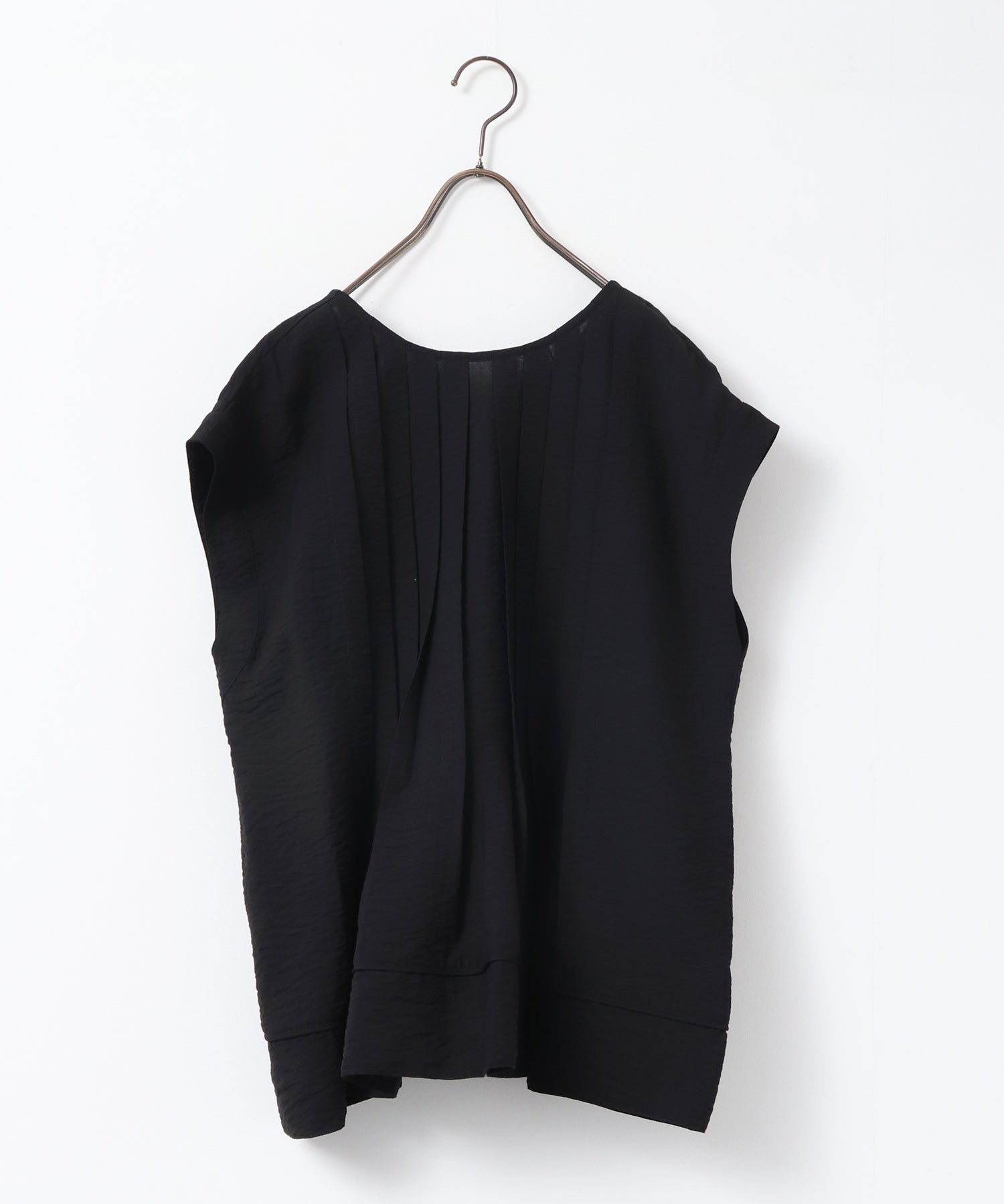 PARACHUTE FABRIC 2WAY TUCK BLOUSE