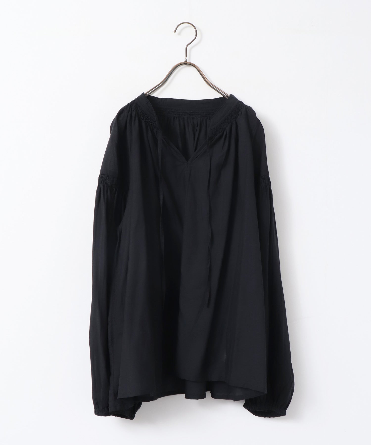 SUSHIBOYL SMOCKED GATHERED BLOUSE