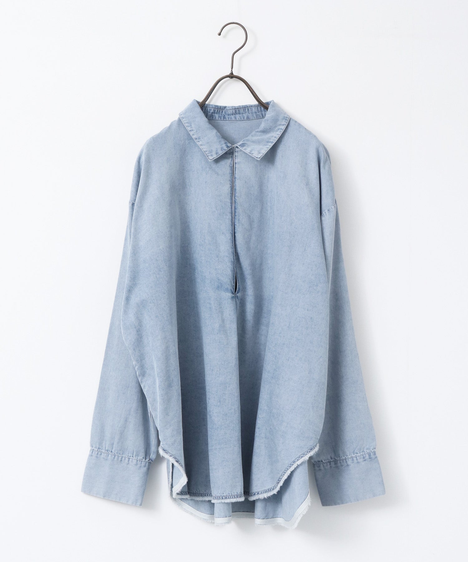 BROAD/TENCEL DENIM SKIPPER SHIRT
