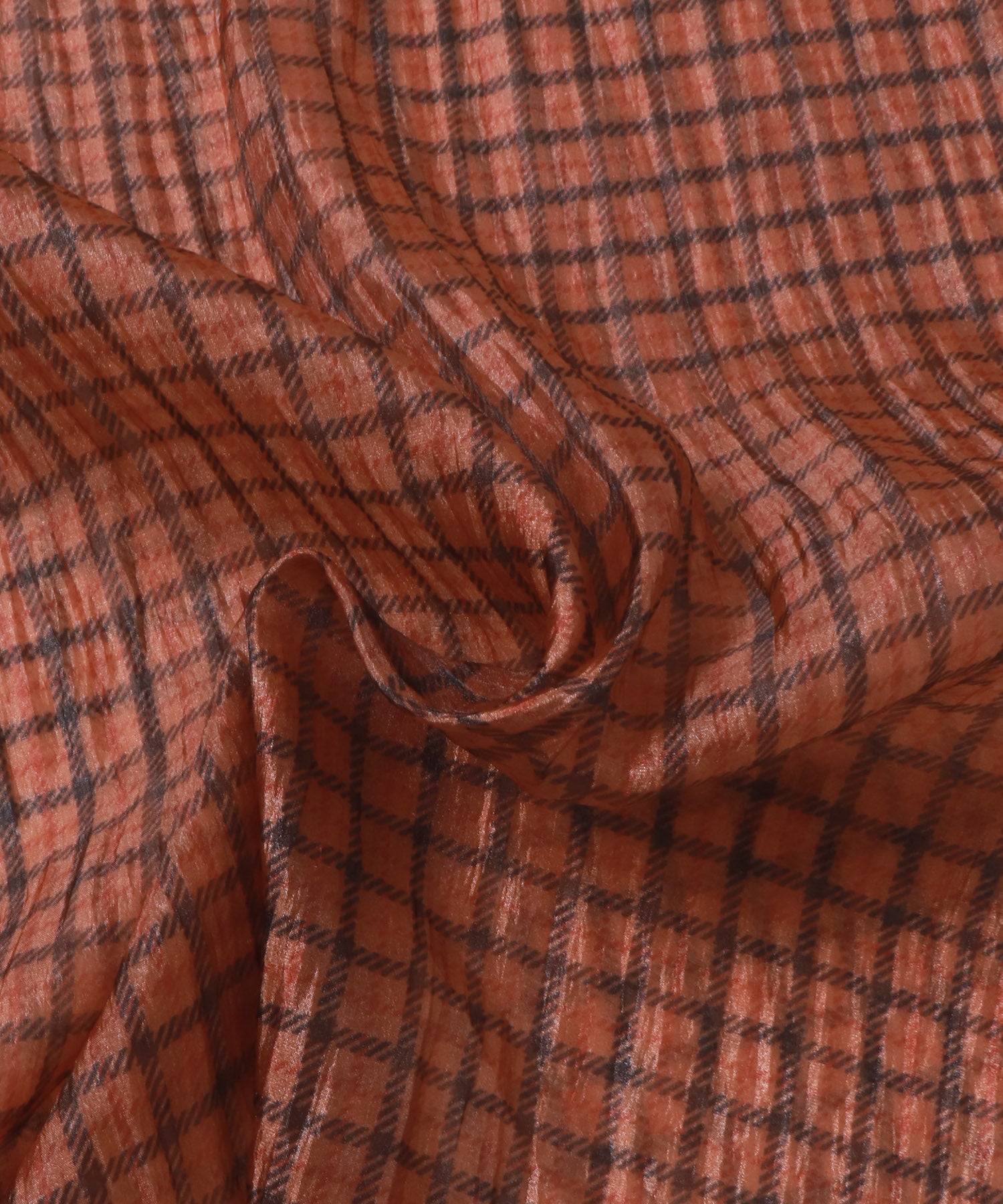 チェック シアートップス