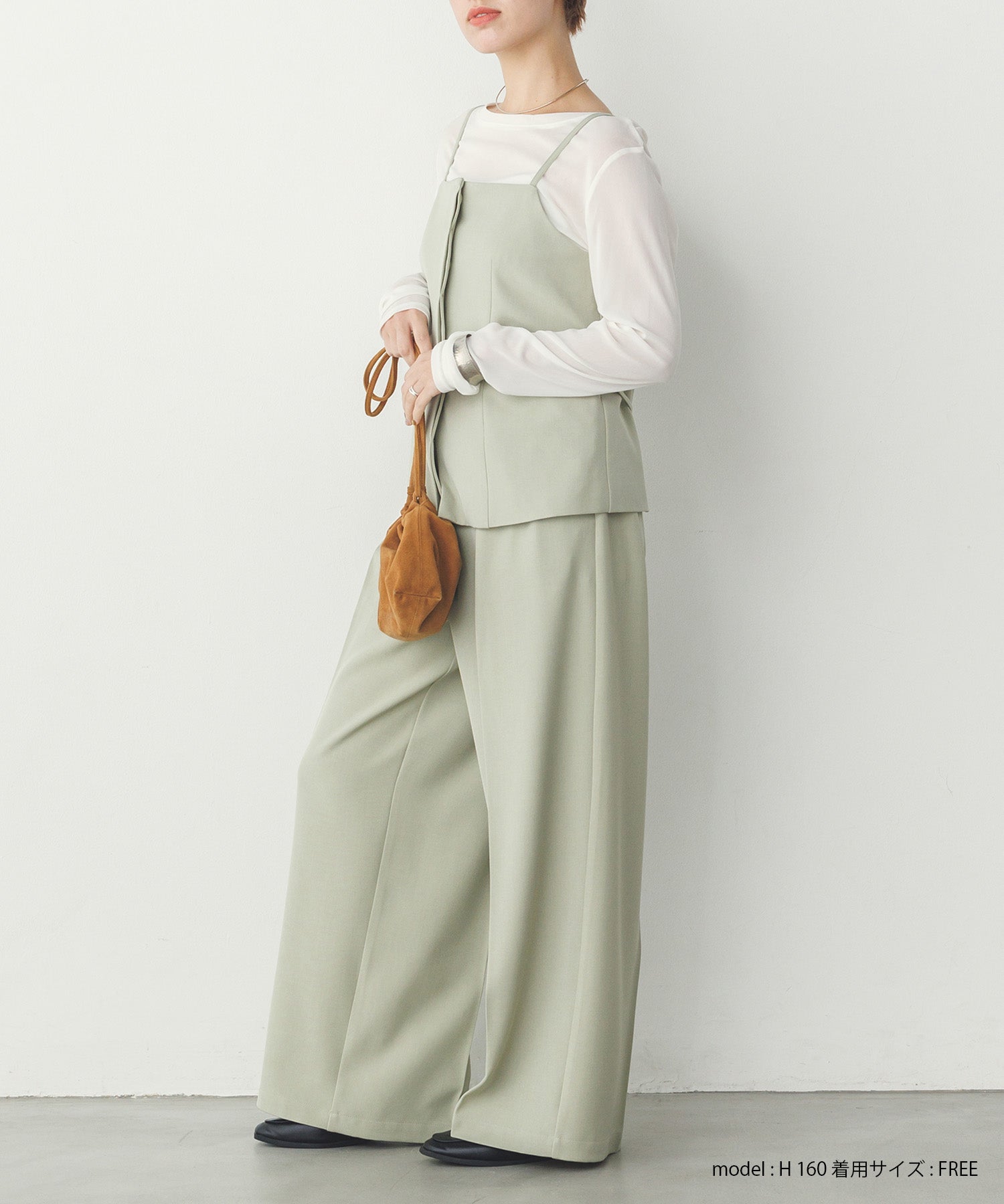 ストレッチポリツイル ビスチェ