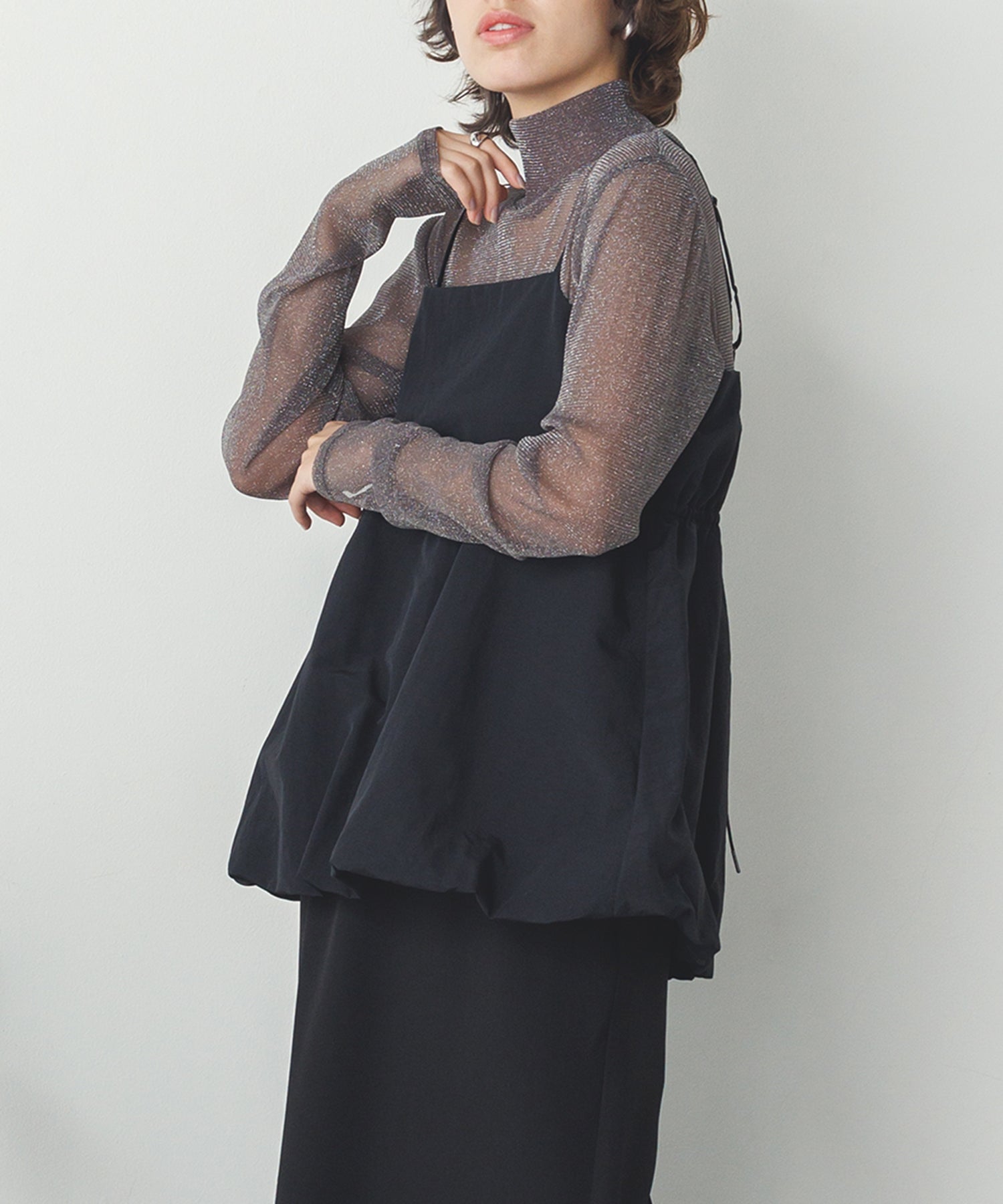 ナイロン バルーンキャミビスチェ