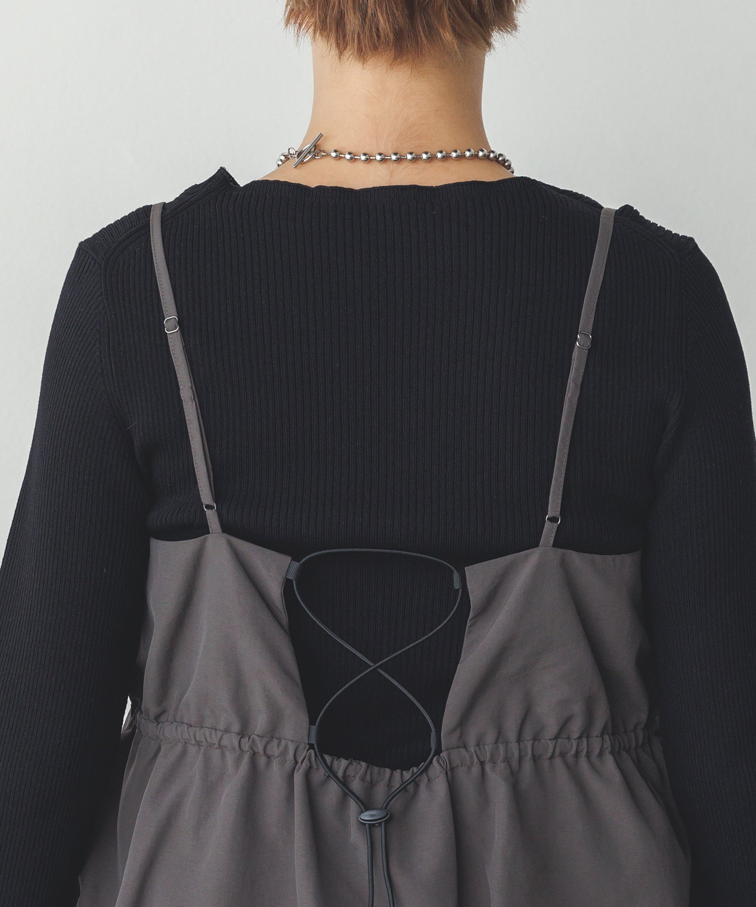 ナイロン バルーンキャミビスチェ